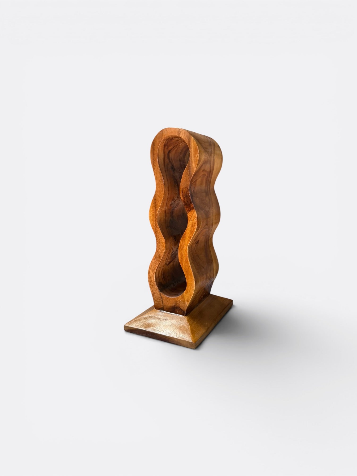 Porte-bouteilles en bois de teck