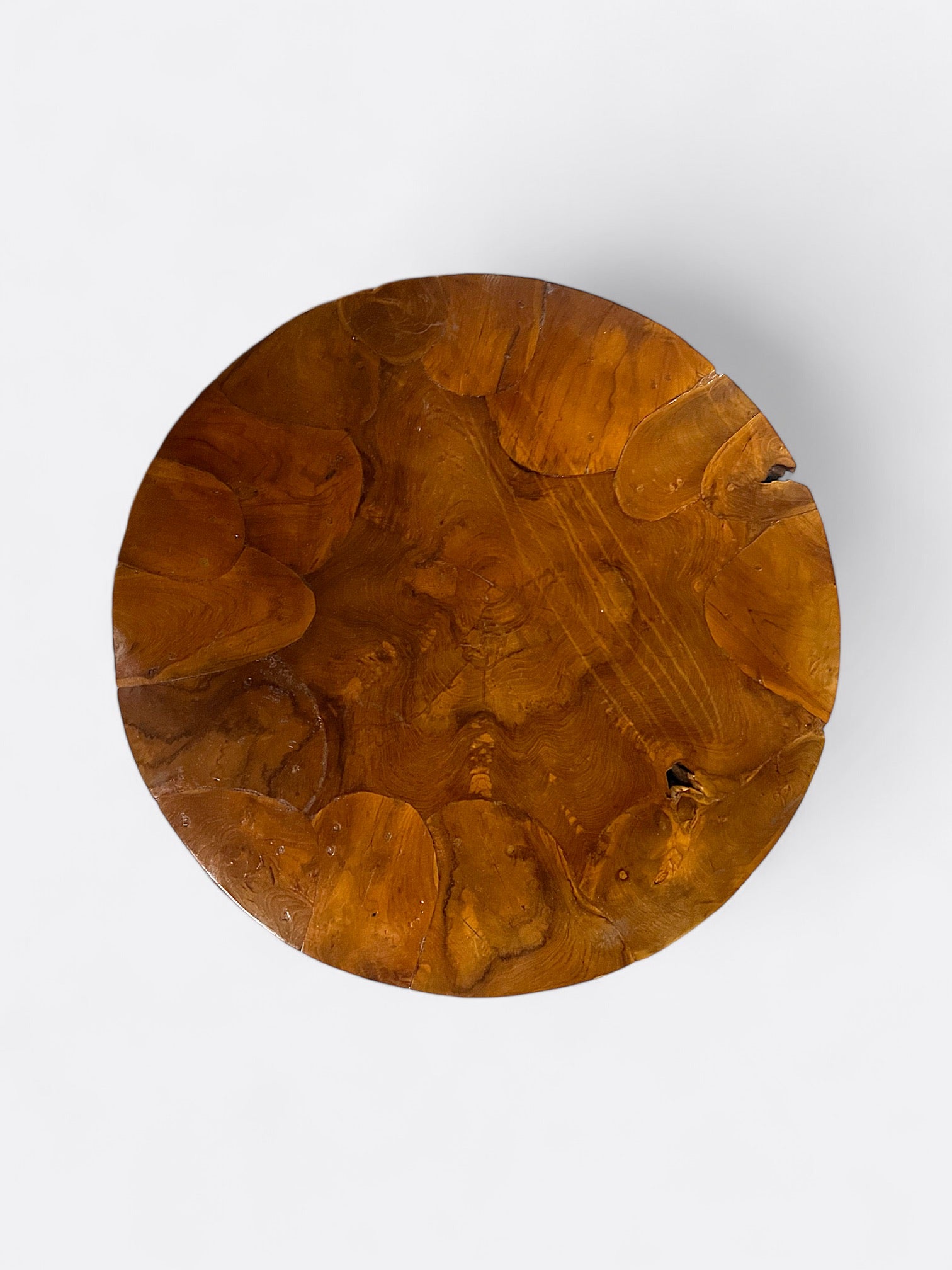 Table basse ronde en Bois de Teck - Dhana