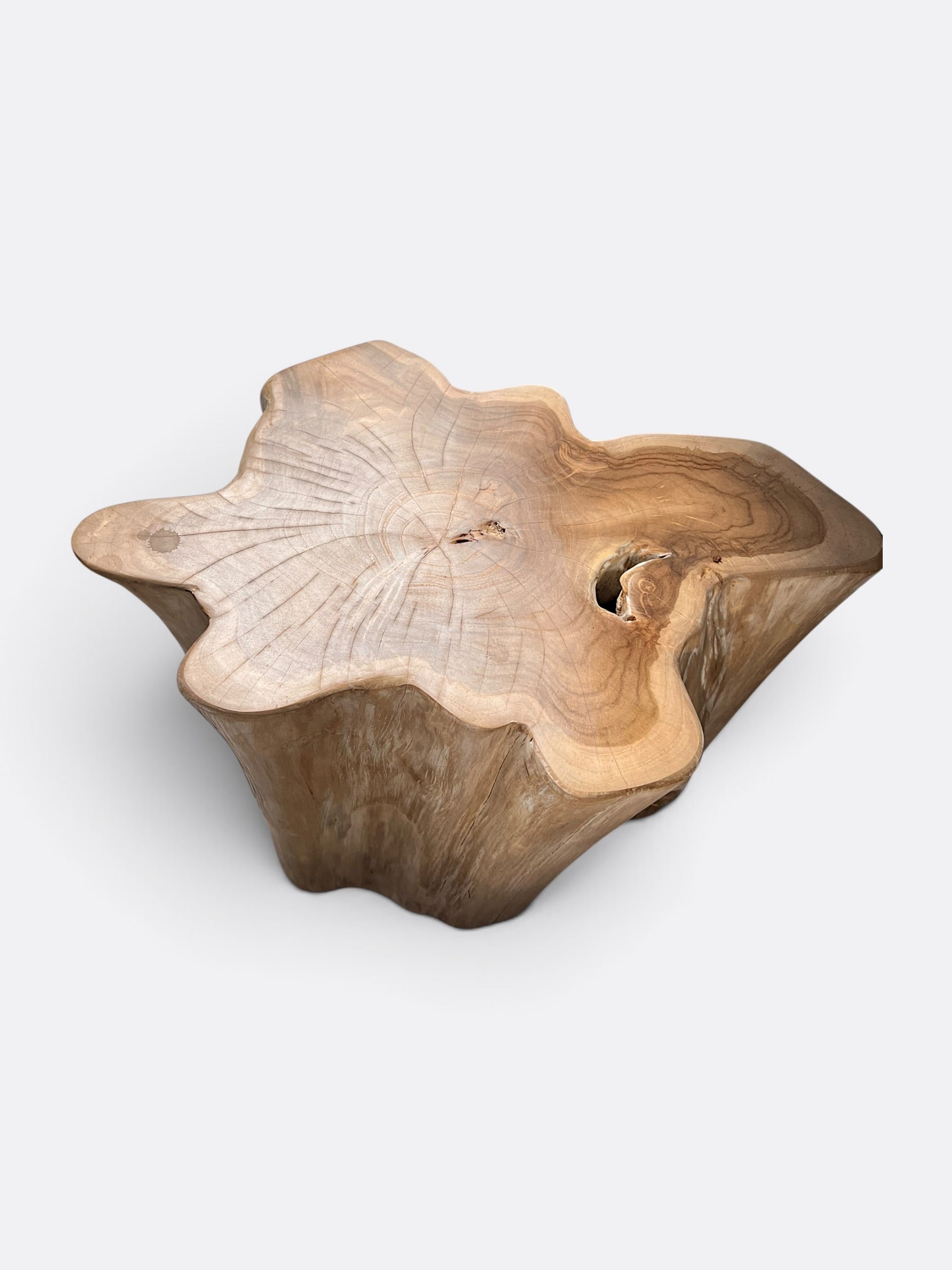 Table basse brute en Bois de Suar - Magda