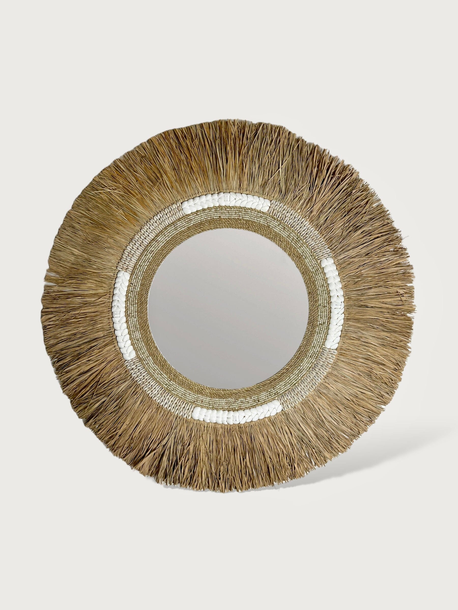 miroir rond en coquillage - Natural COKOHA