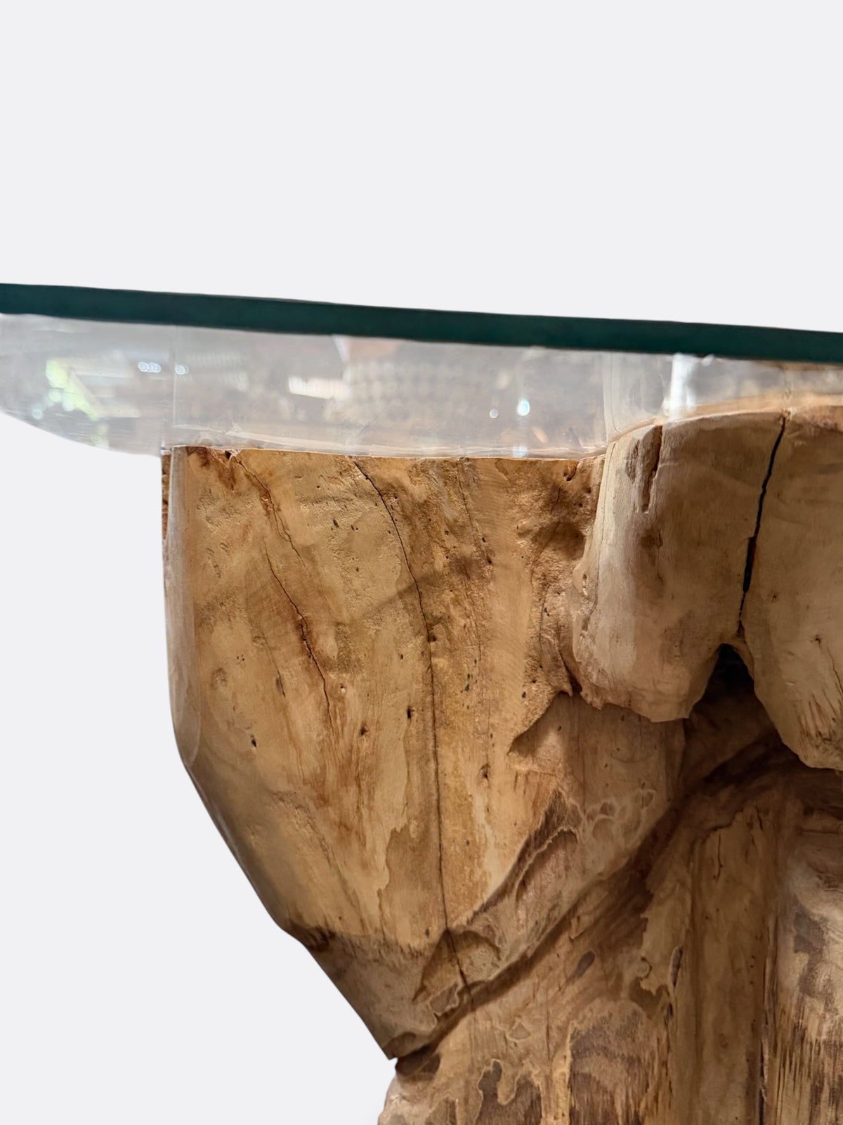 Table basse ronde en Bois de Teck