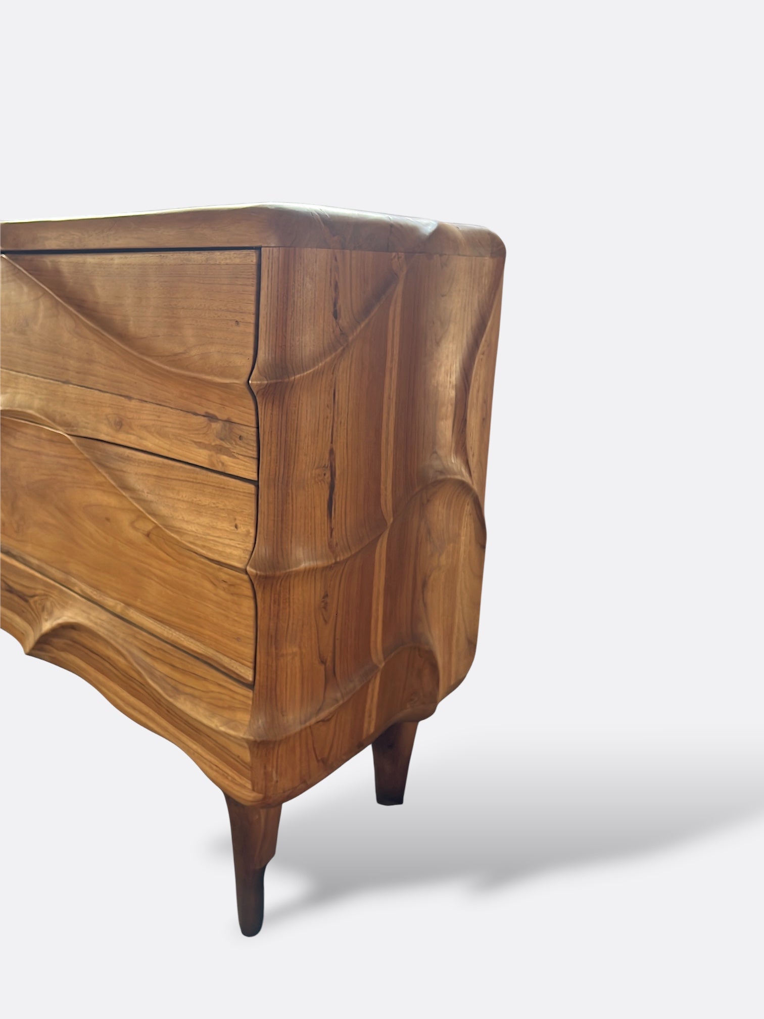 Commode en Bois de Teck sculpté - Billih