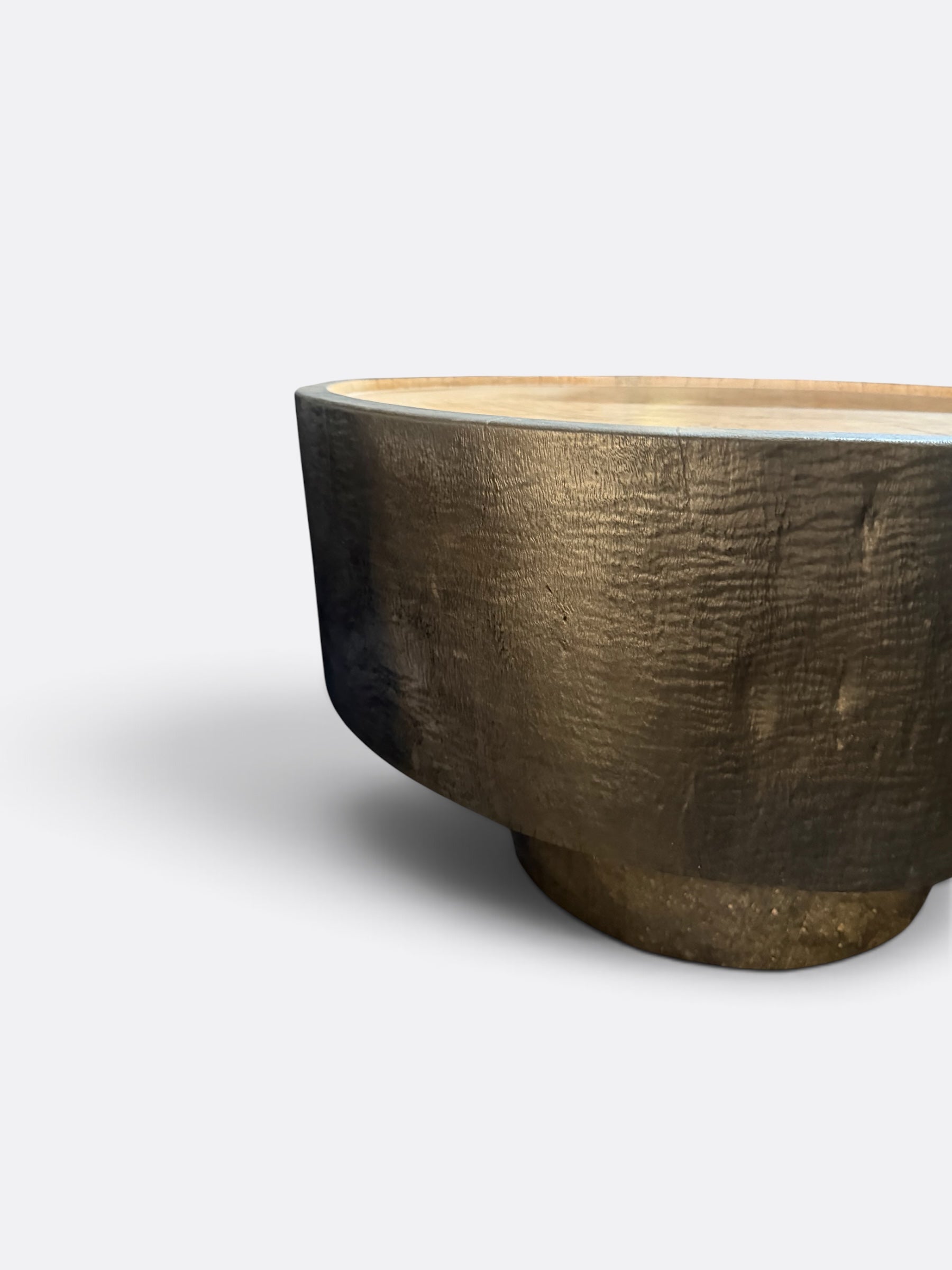 Table basse noire en bois de Suar - Gaya noire