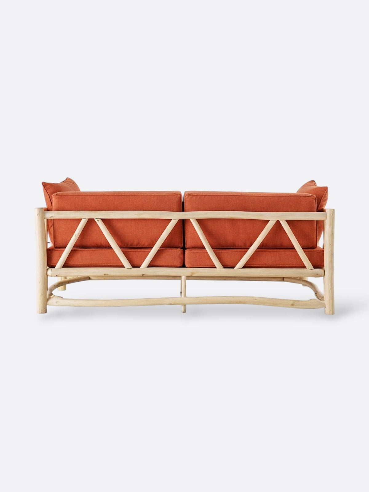 Canapé Myo terracotta - vue de côté
