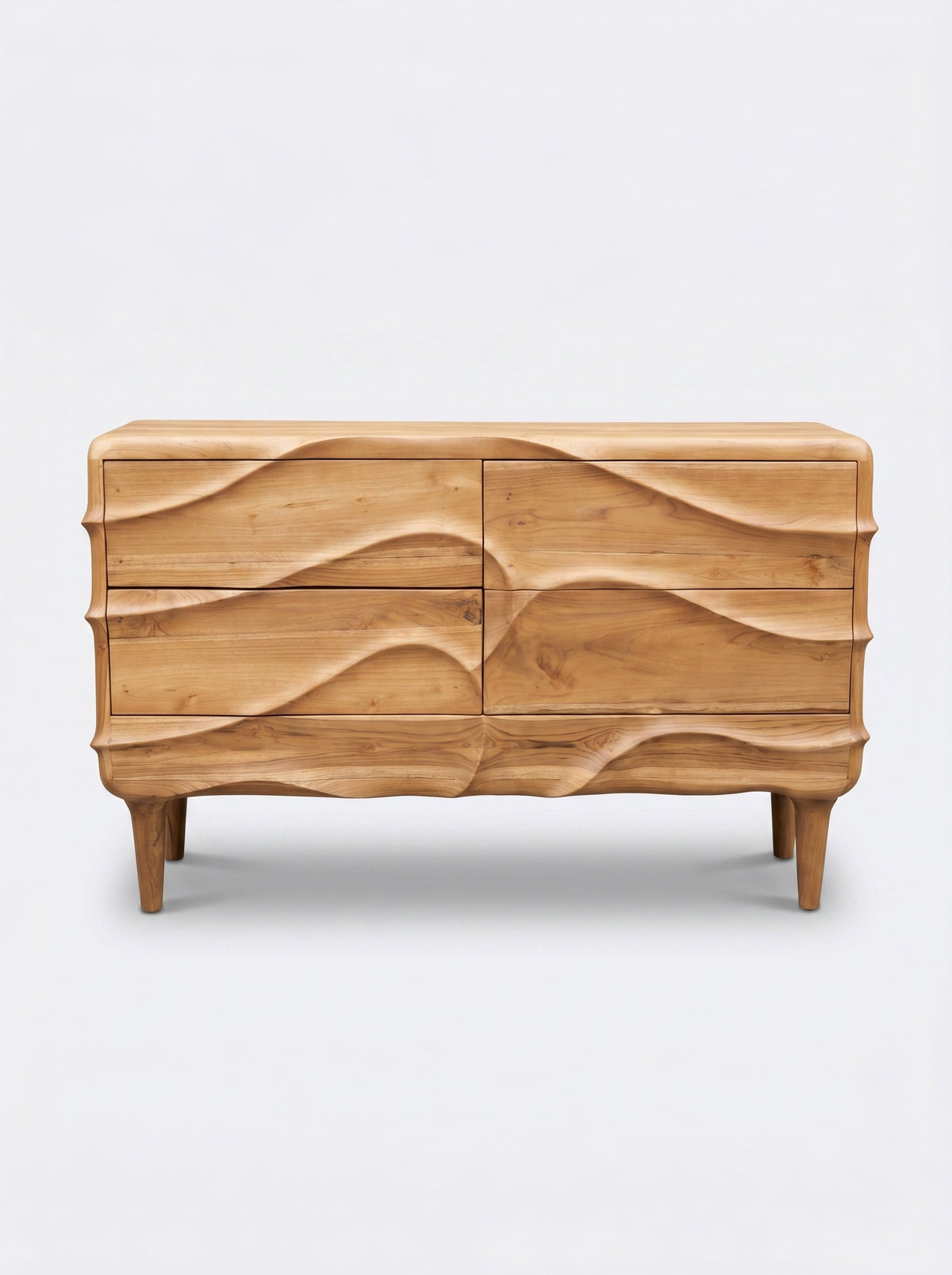 Commode en Bois de Teck sculpté - Billih