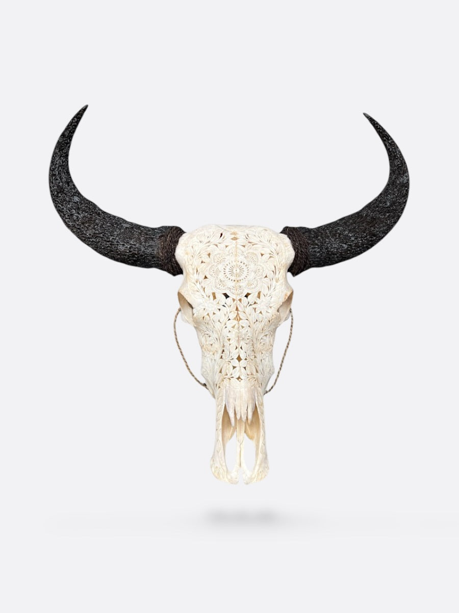 crane de buffle sculpté de bali piece unique