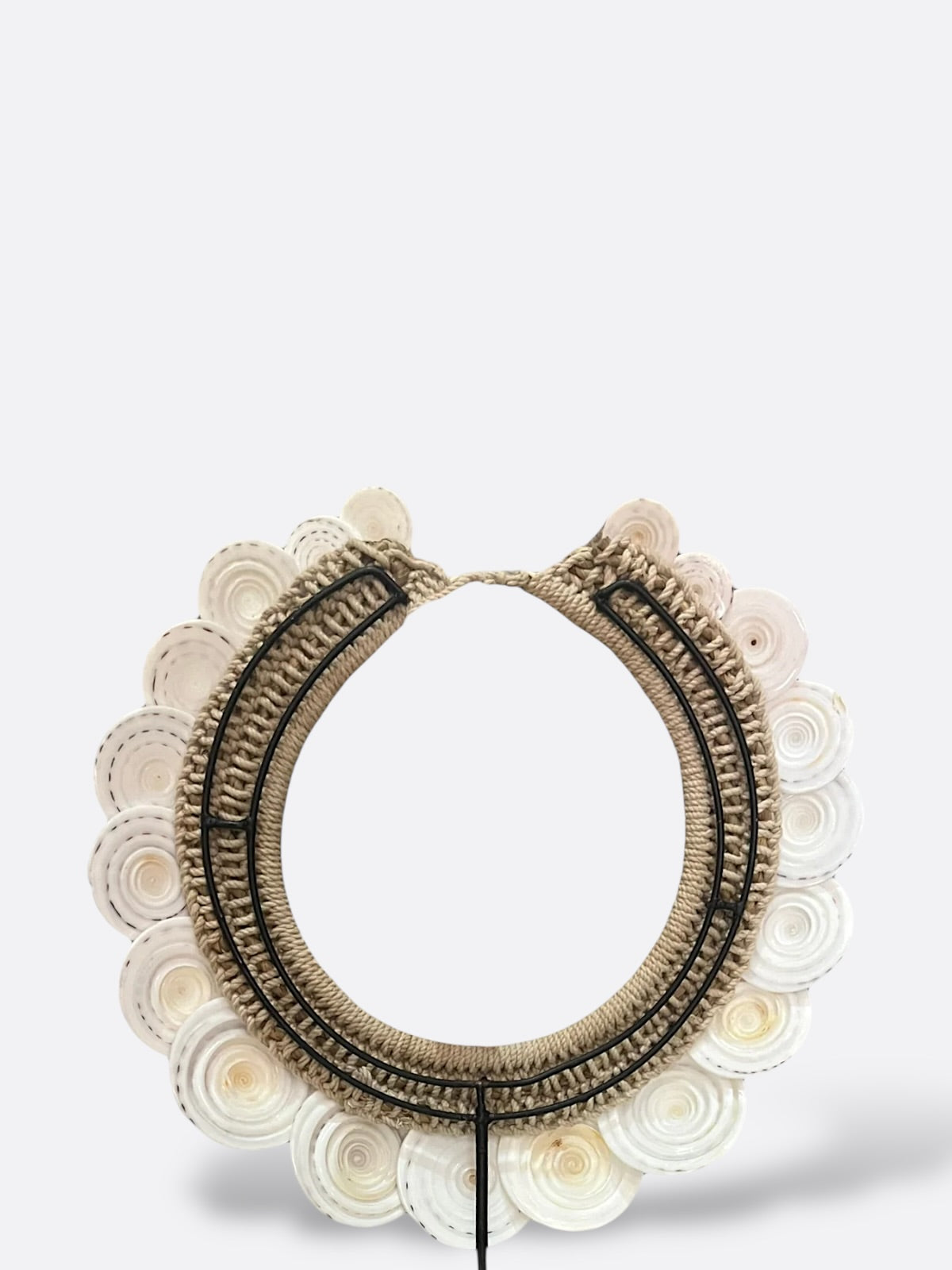 Collier en coquillages plats naturels - Nala