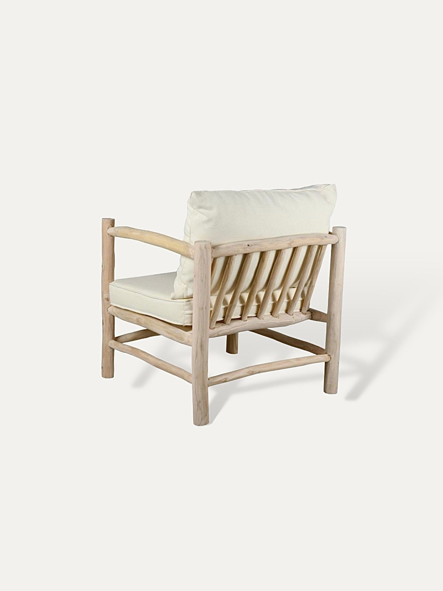 Fauteuil en teck - Krem COKOHA