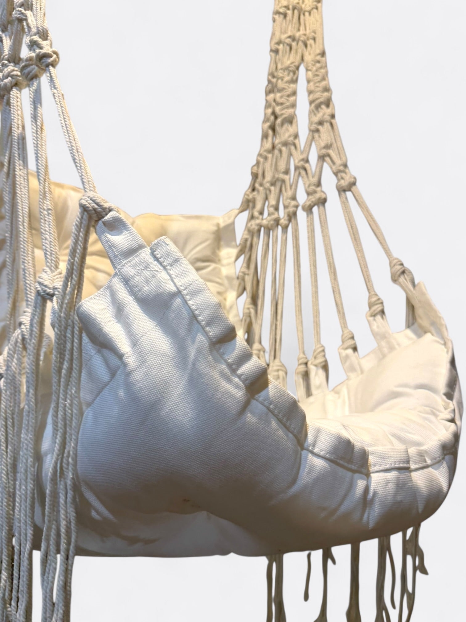 Fauteuil suspendu en macramé – Zaya