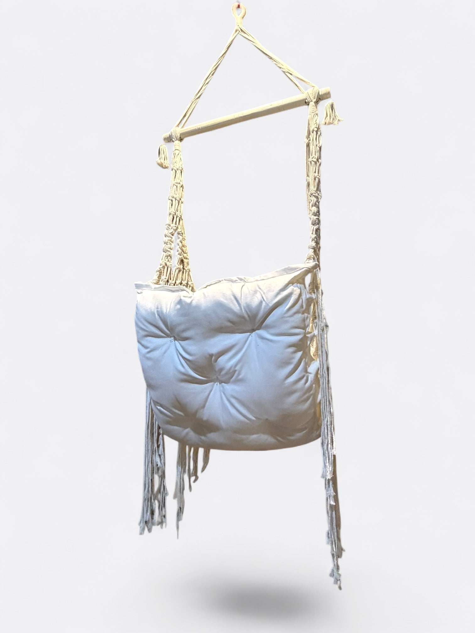 Fauteuil suspendu en macramé – Zaya