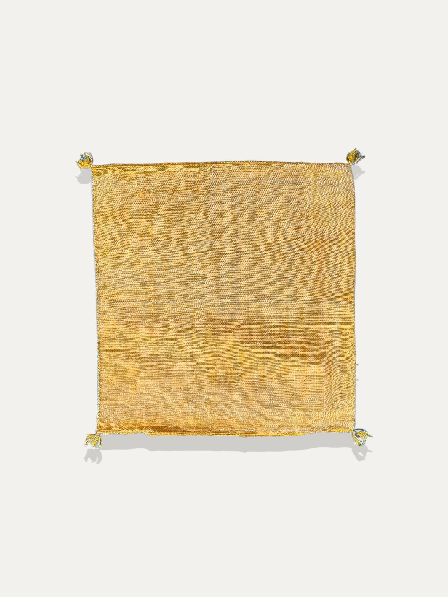 Housse de Coussin curcuma en soie de cactus - Tiziri vase Cokoha