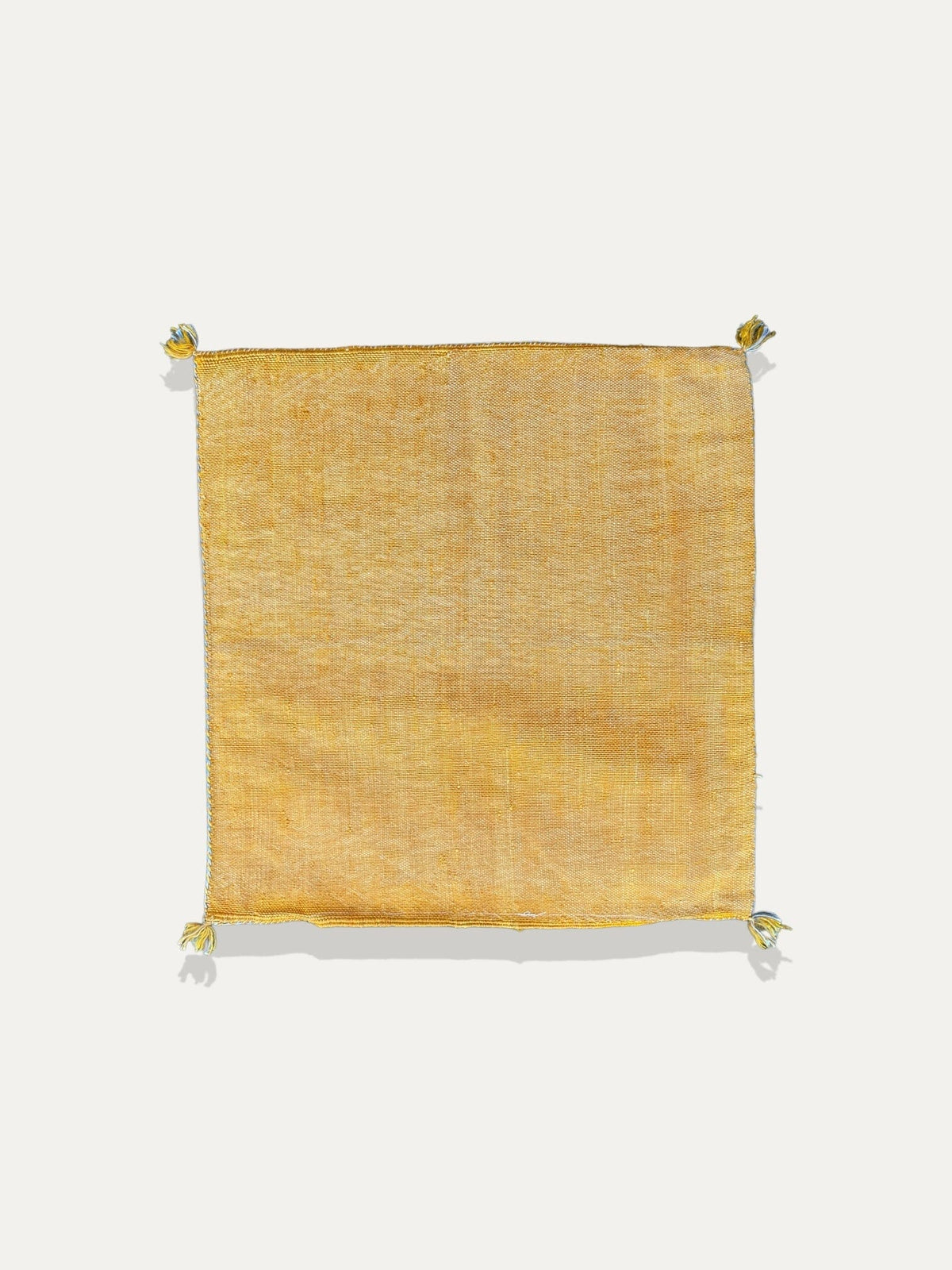 Housse de Coussin curcuma en soie de cactus - Tiziri vase Cokoha