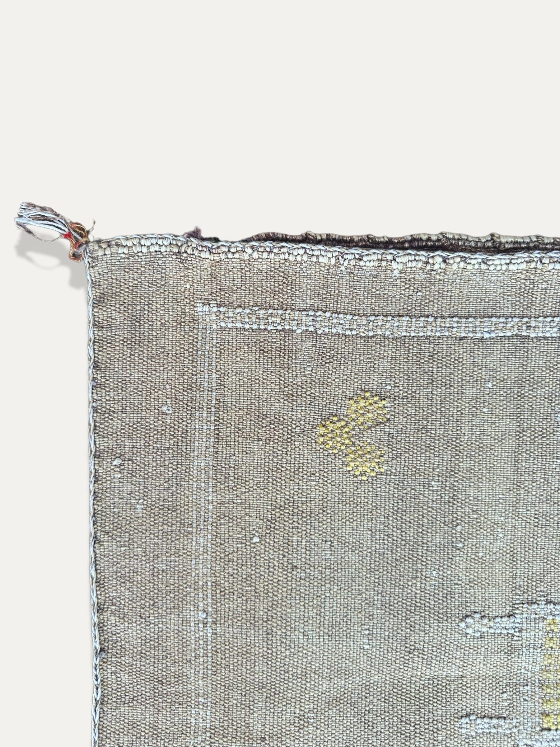 Housse de Coussin sable et ocre en soie de cactus - Tamila vase Cokoha