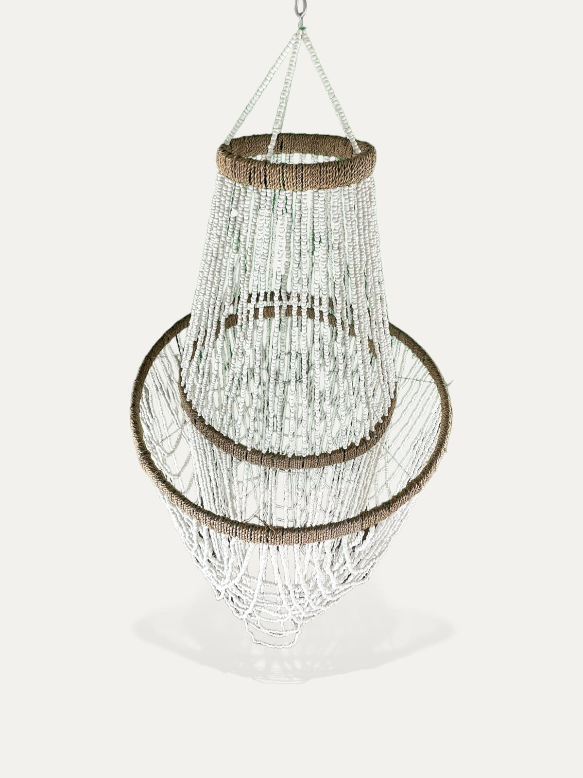 Le Lustre boheme en perle - lustre en perle Artisanal Bali COKOHA