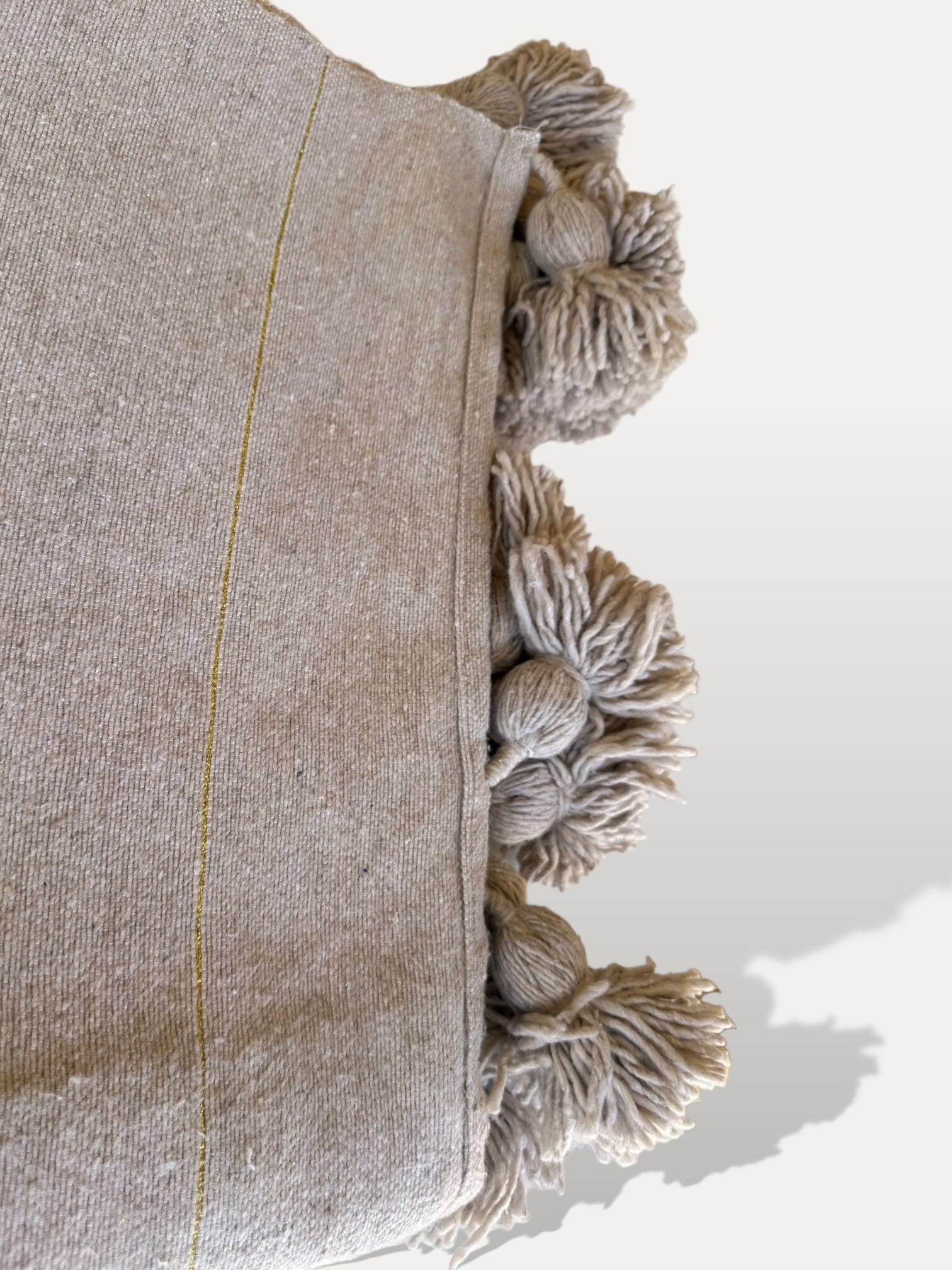 Plaid XL en coton Beige - Iris vase Cokoha