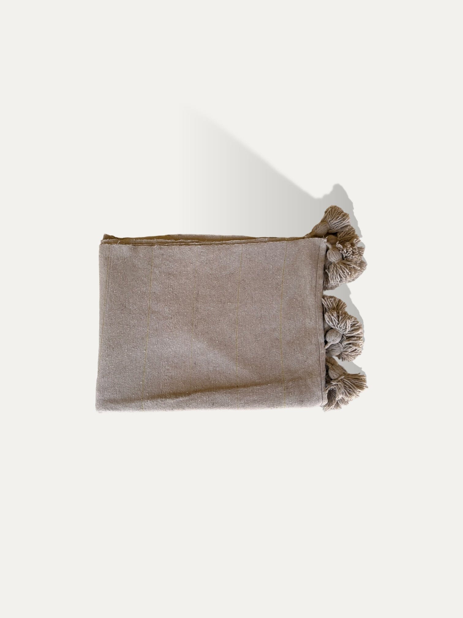 Plaid XL en coton Beige - Iris vase Cokoha