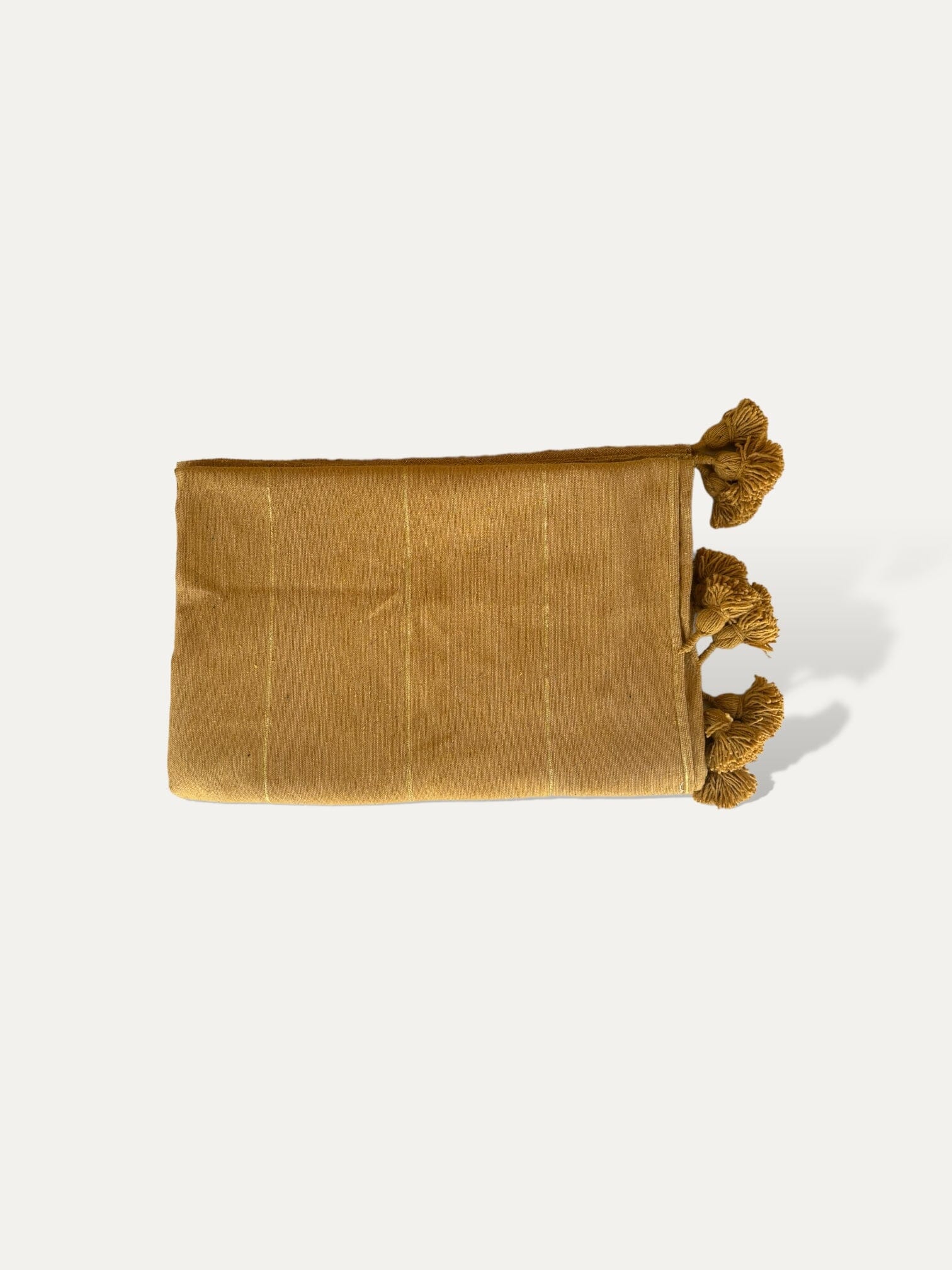 Plaid XL en coton Curcuma - Iris vase Cokoha