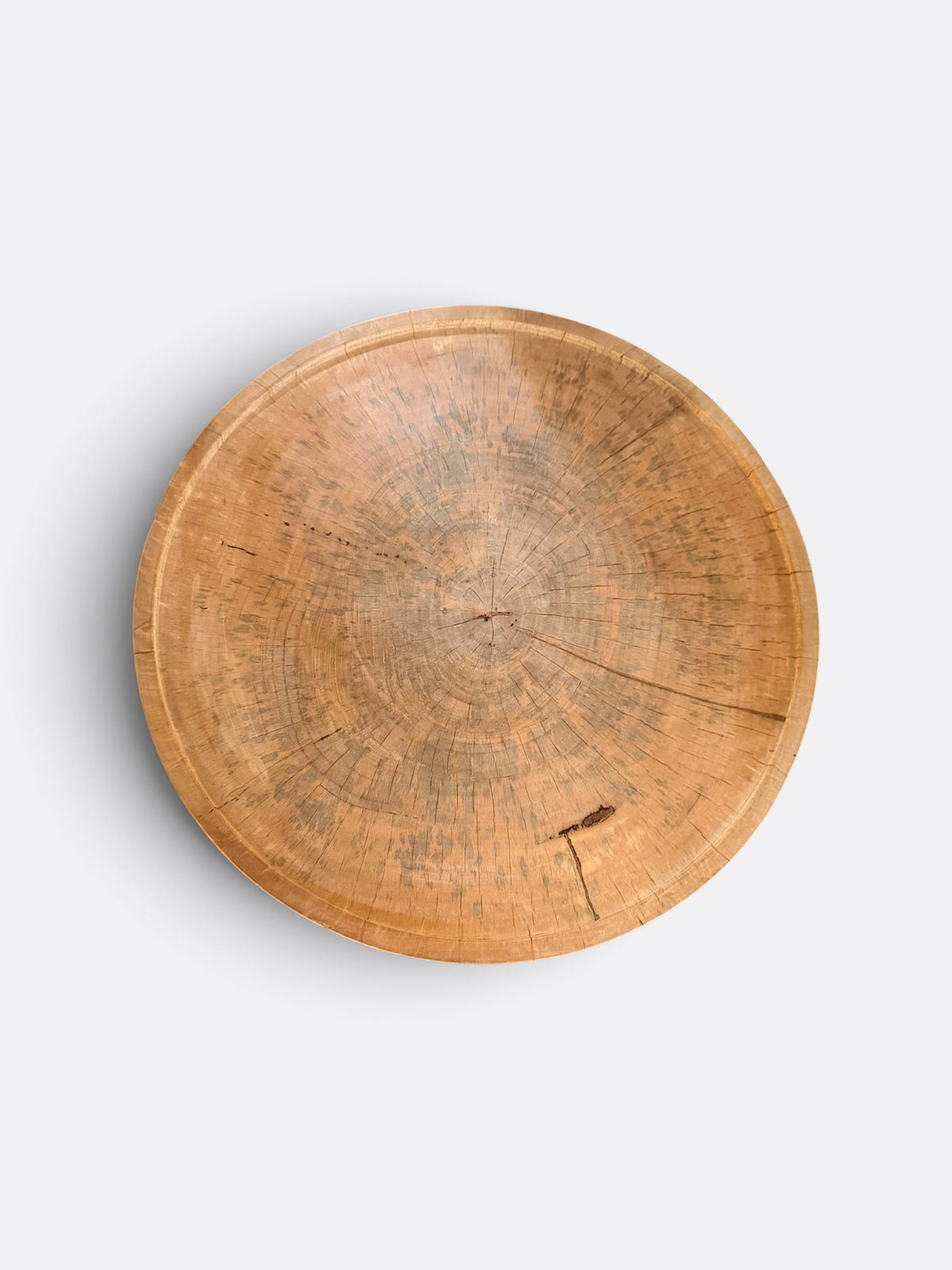 Table basse Gaya marron en Suar - détail du piètement central