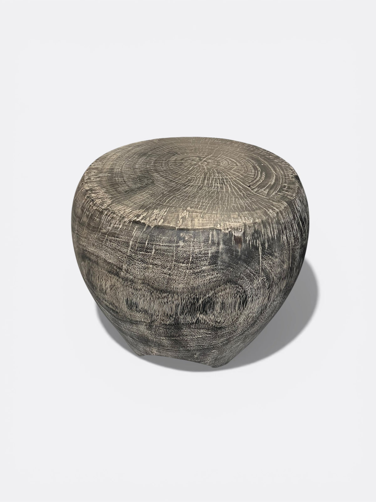 Tabouret Lauria en bois de manguier - vue de côté