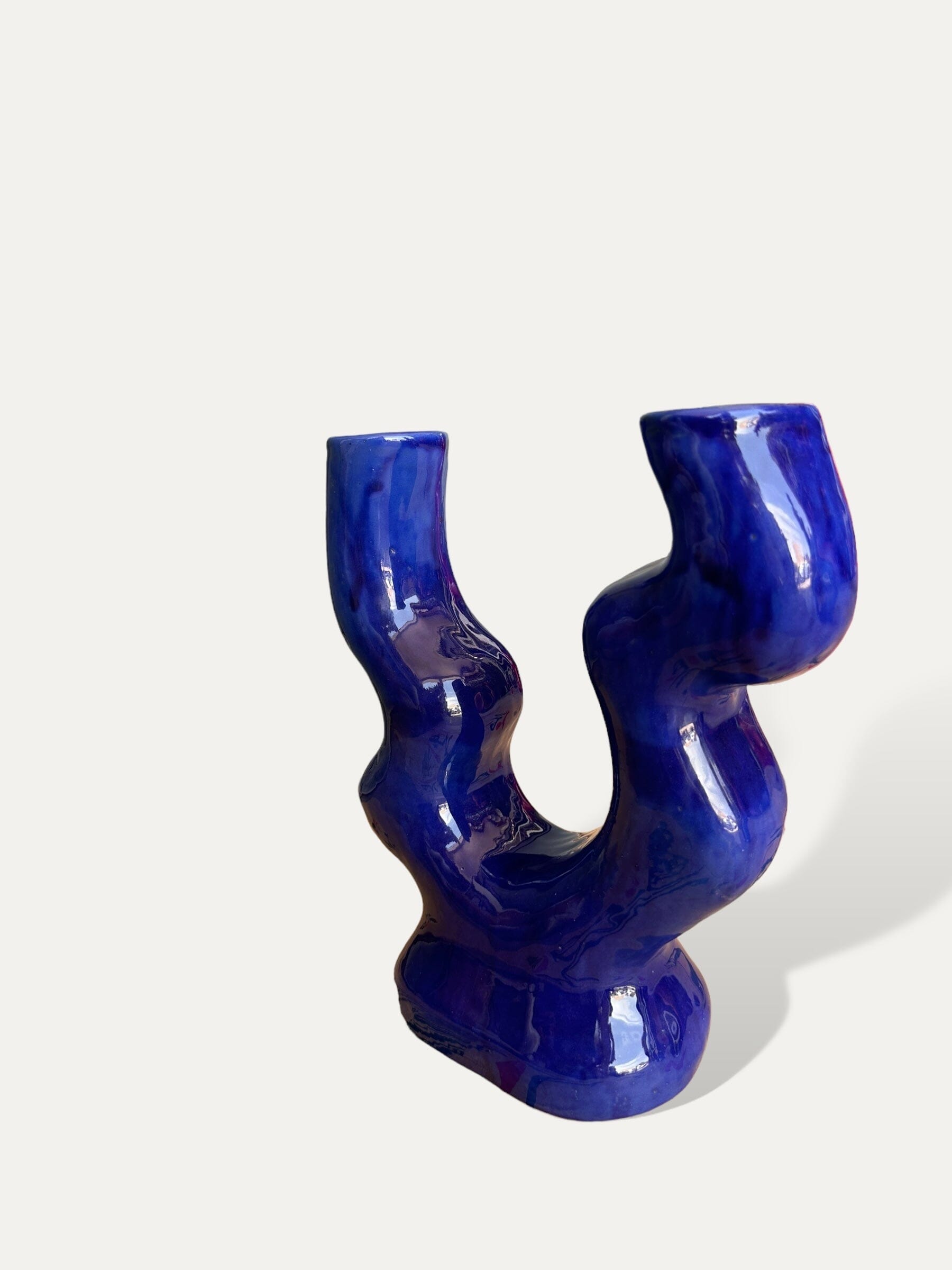 Vase décoratif bleu Majorelle - Mirage vase Cokoha