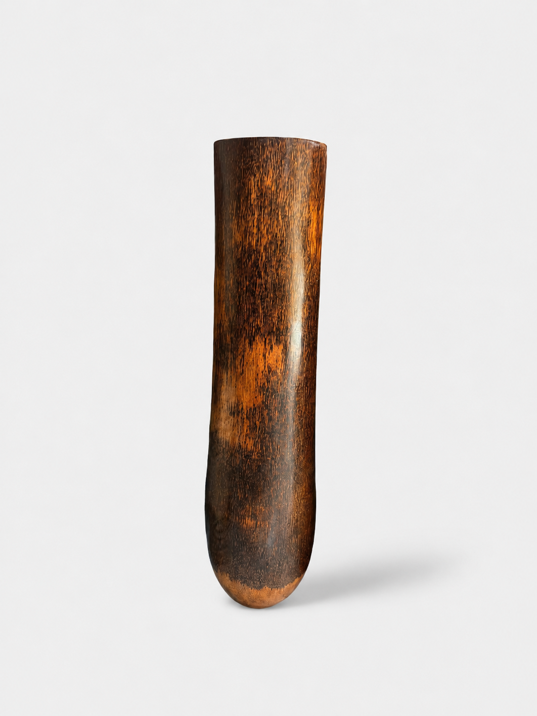 Pot cylindrique Zoe en bois de palmier, vue d'ensemble