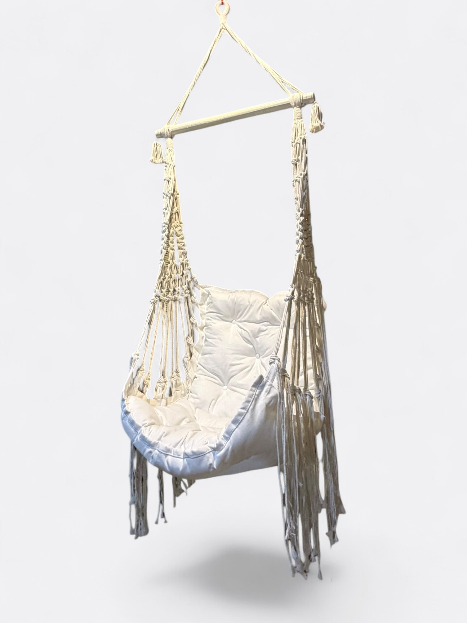 Fauteuil suspendu en macramé – Zaya