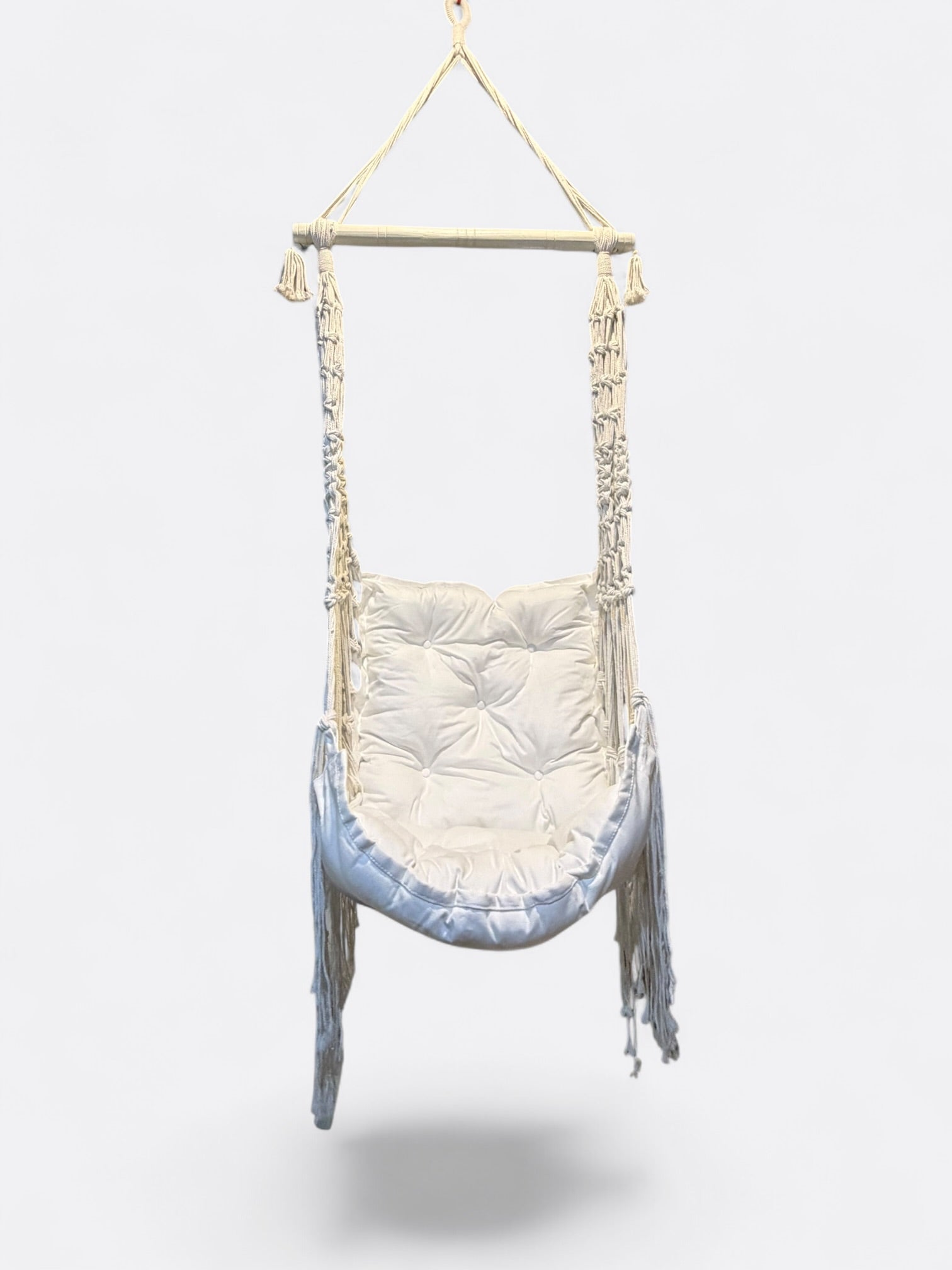 Fauteuil suspendu en macramé – Zaya