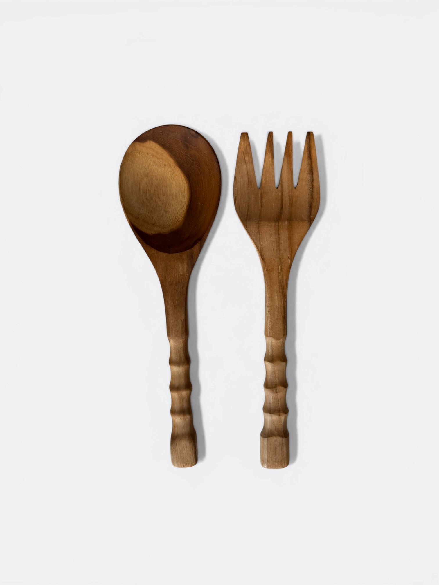 Set de couverts à salade en teck