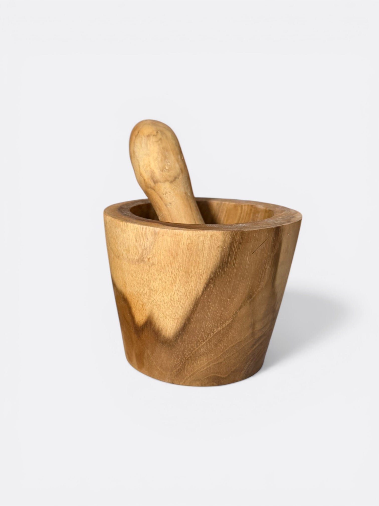 Mortier en teck avec pilon assorti