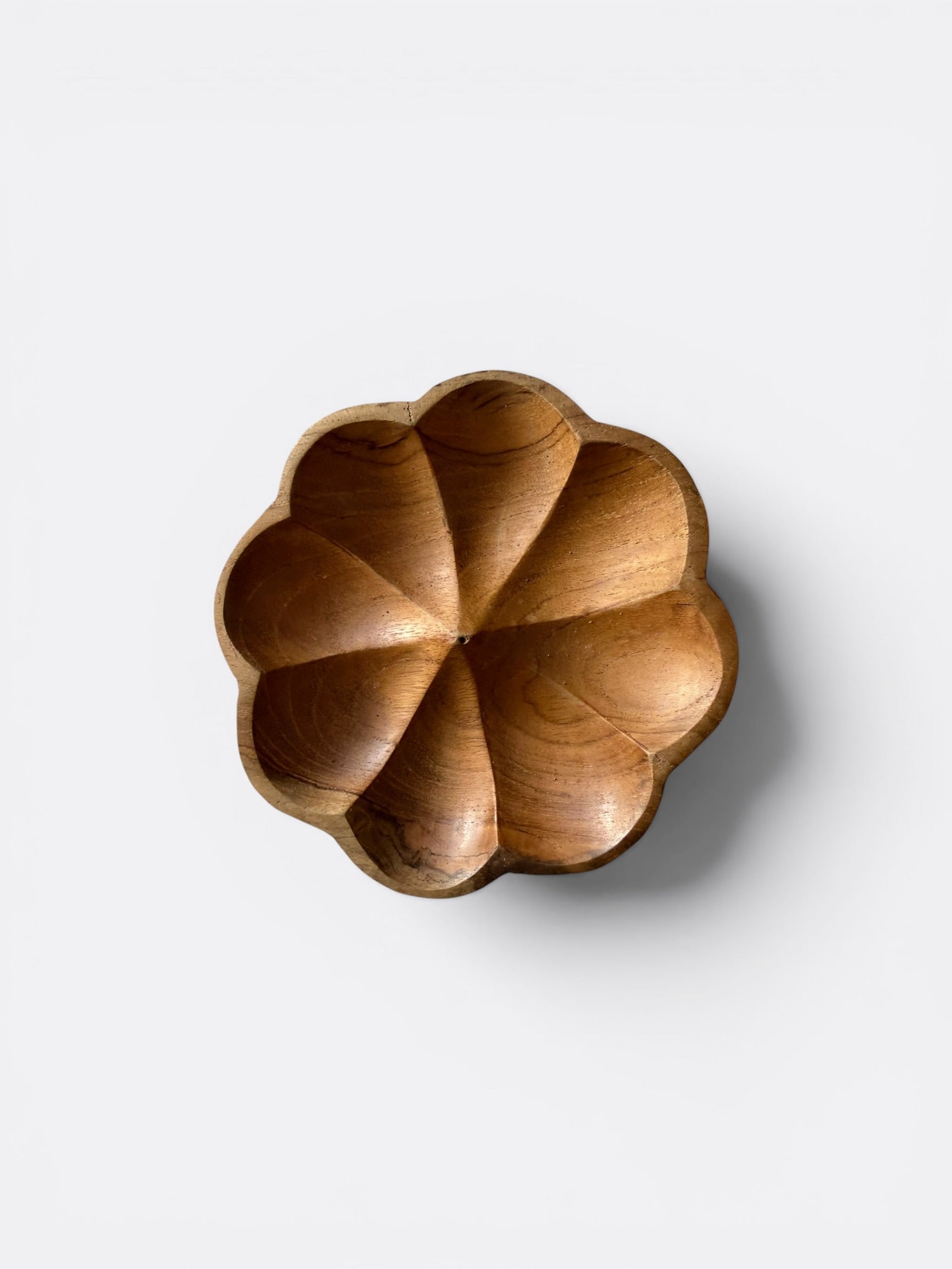 Porte-encens en bois de teck artisanal – Ida