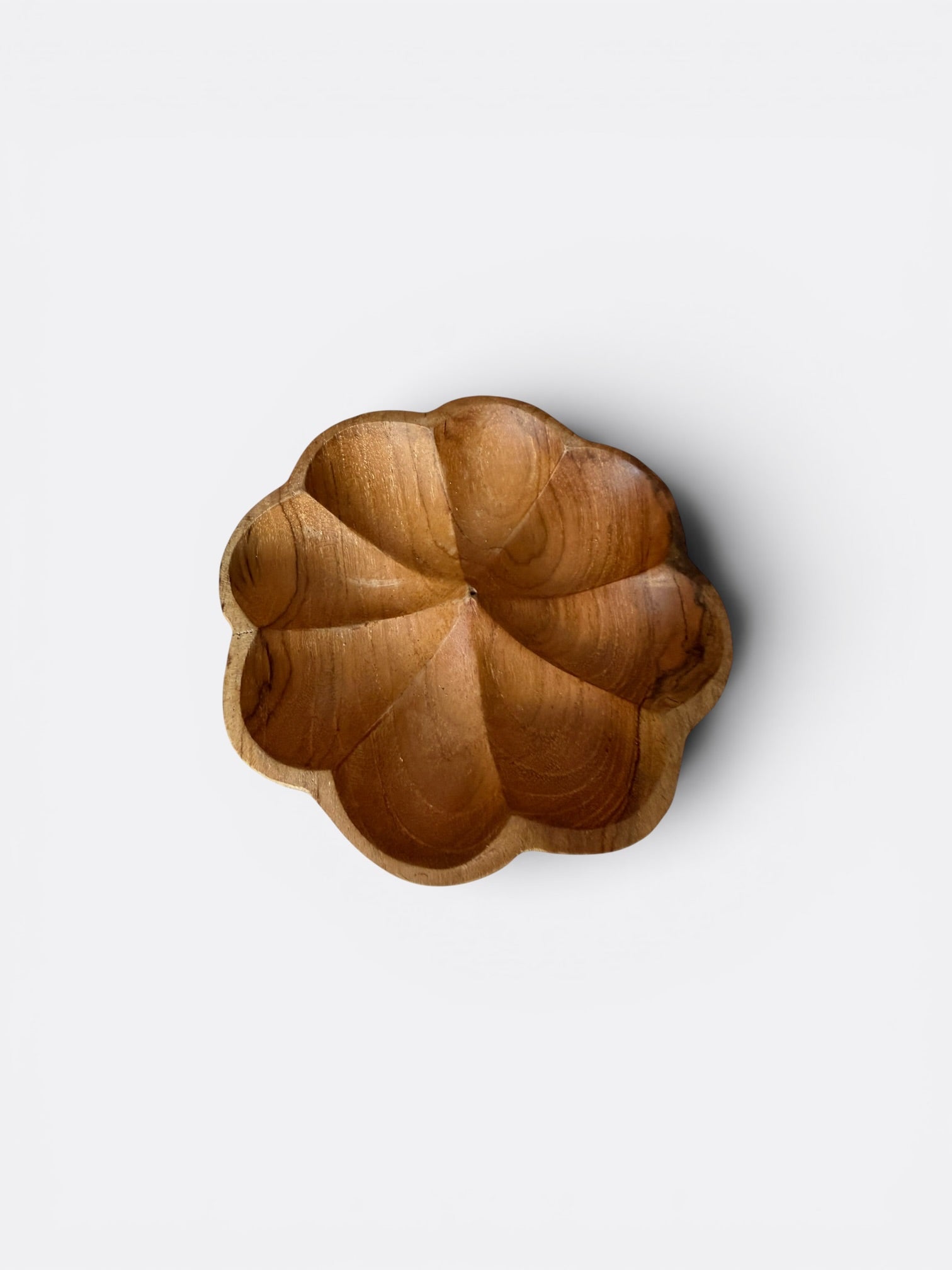 Porte-encens en bois de teck artisanal – Ida