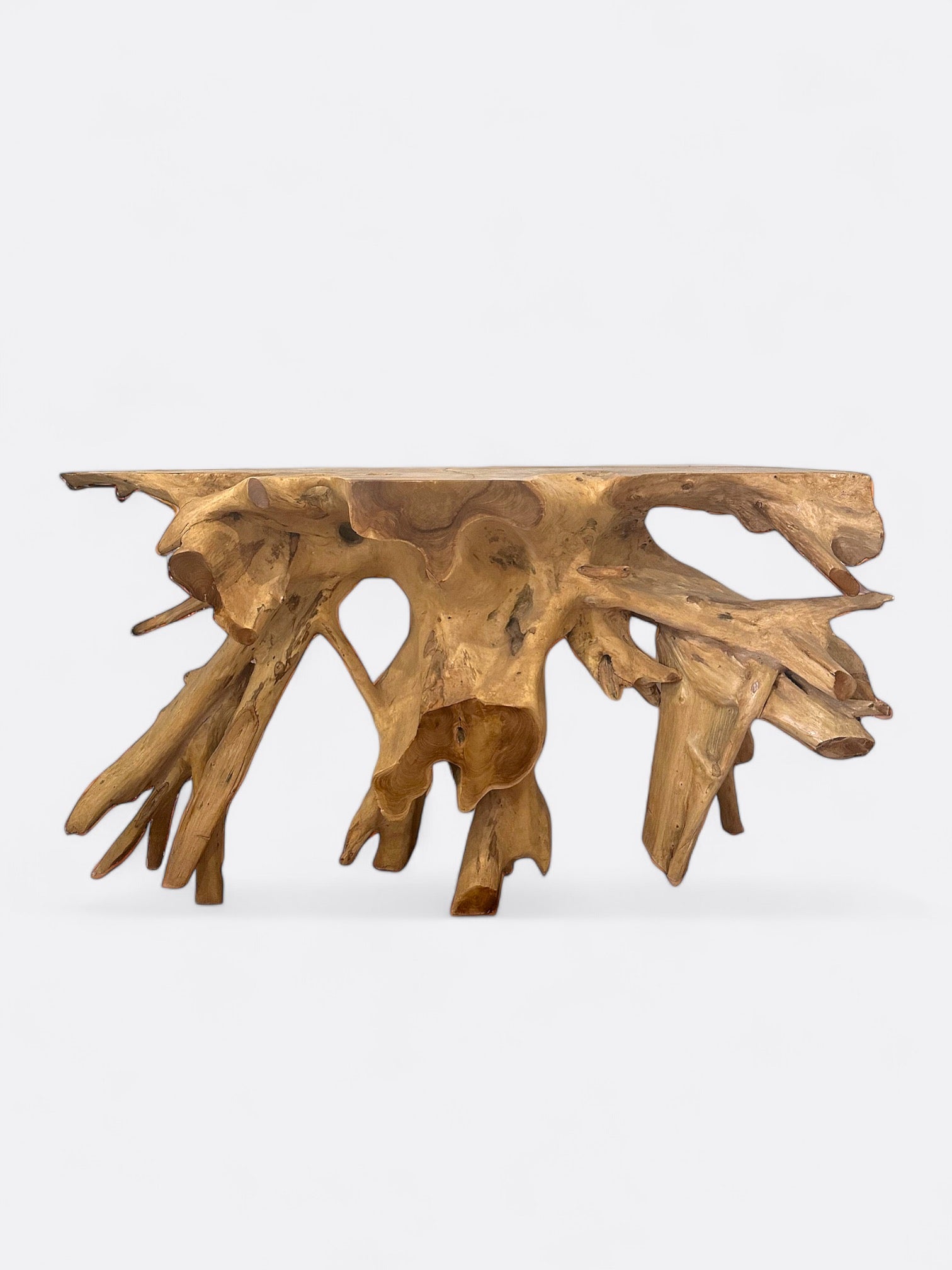 Console en bois de Teck brut