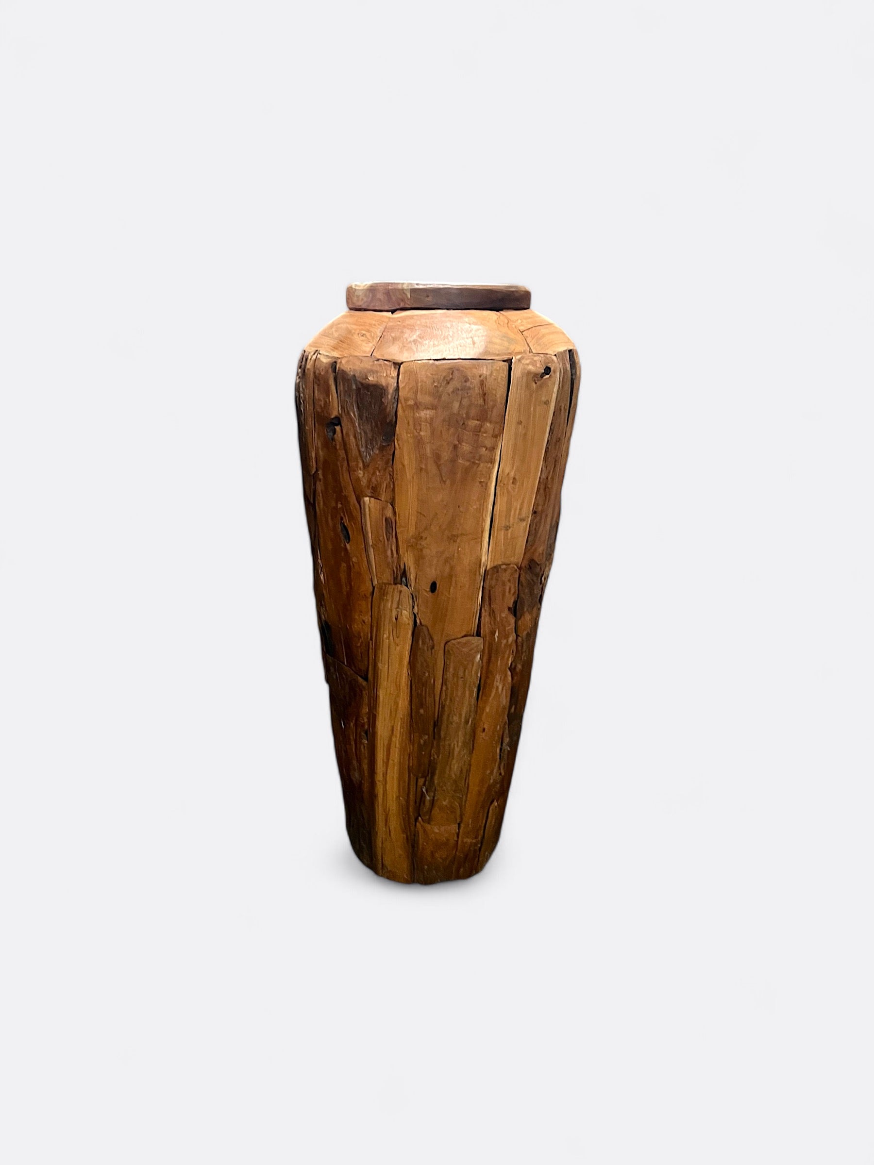 Grand vase en bois de Teck - Dyrah