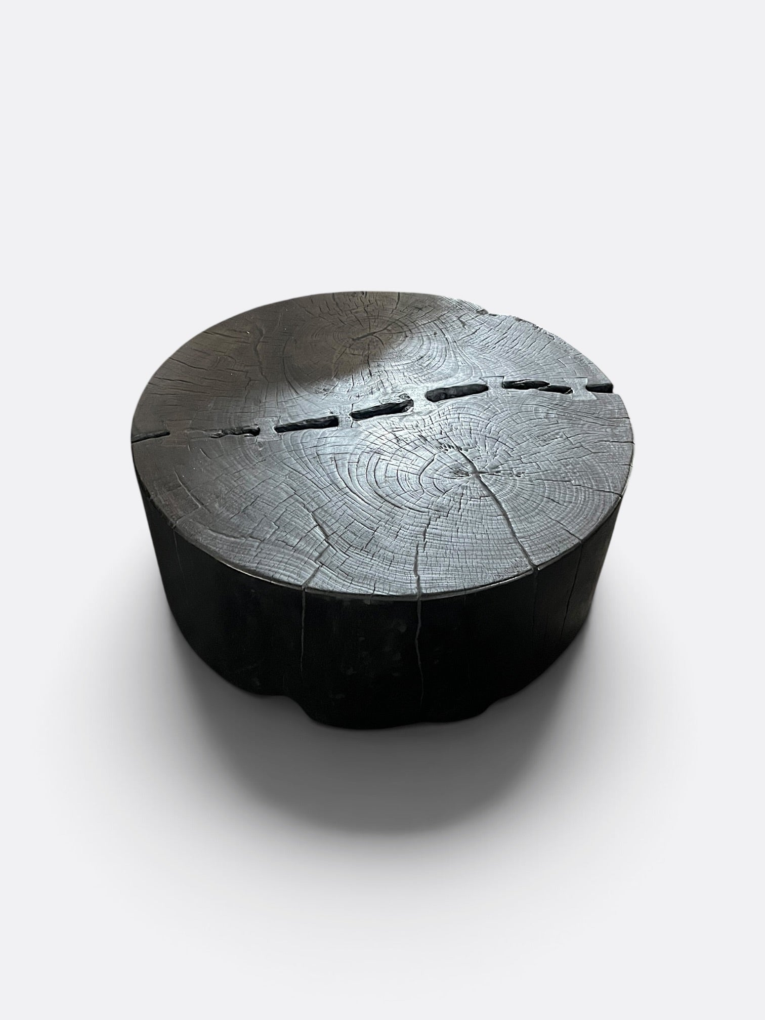 Table basse ronde en Suar noir - Myla