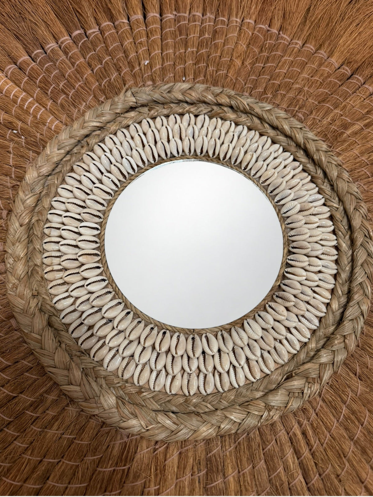 Miroir Tirta - vue rapprochée du tressage