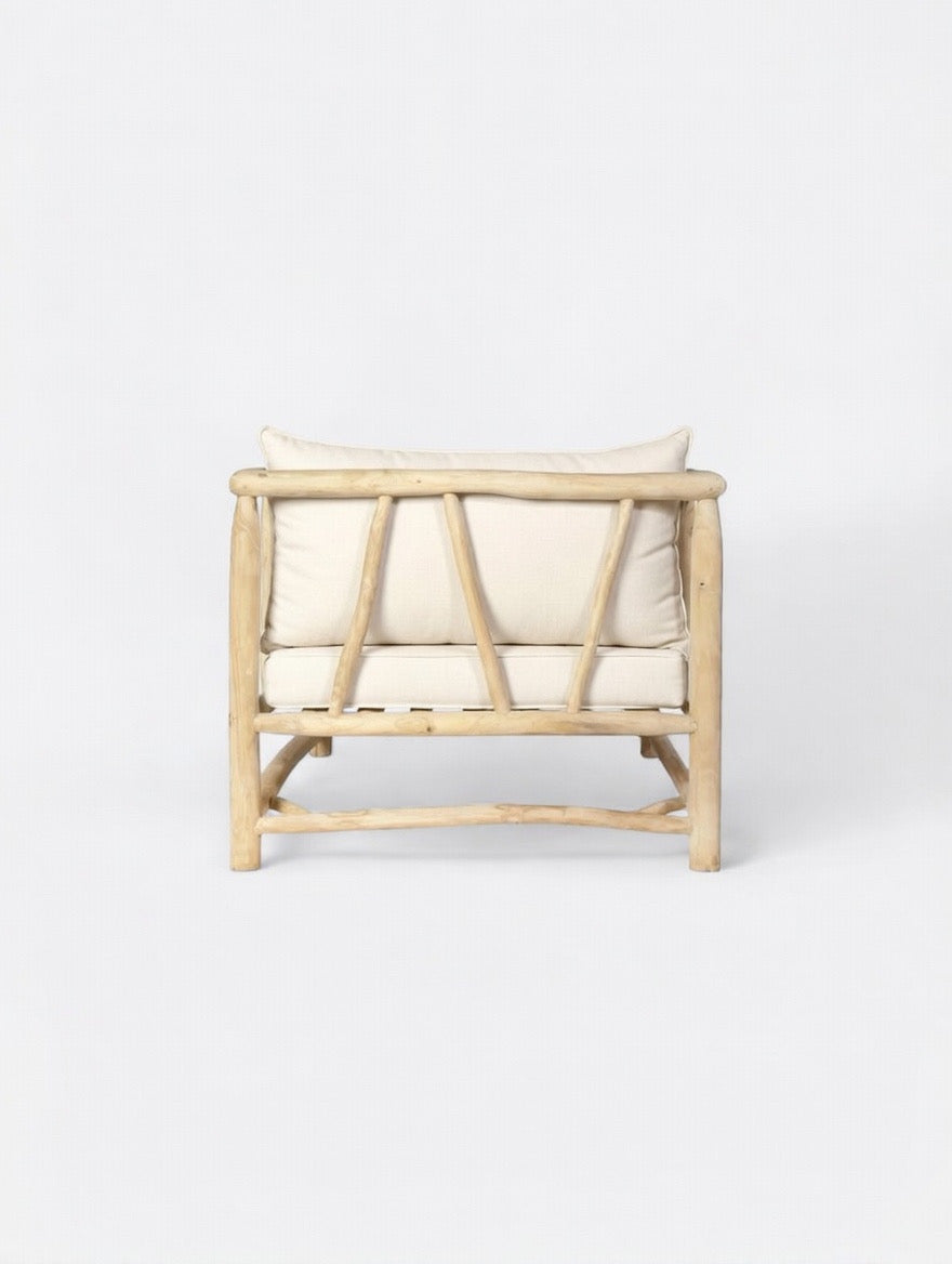 Fauteuil en Teck - Jernih Écru