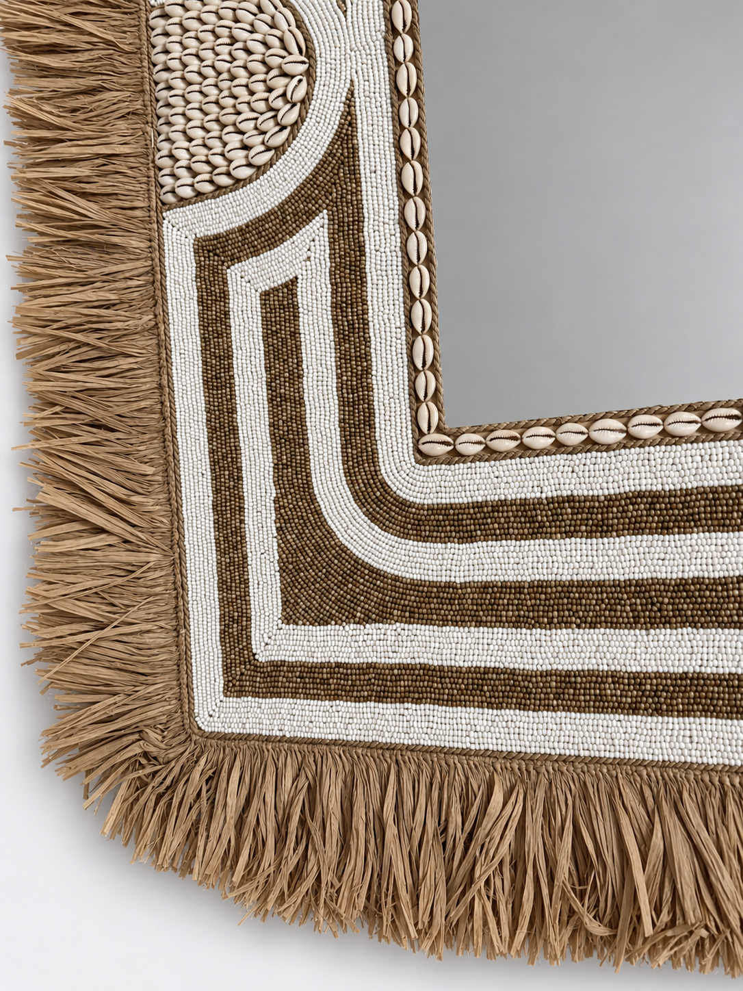 Miroir Tulum XL - détail du motif ethnique