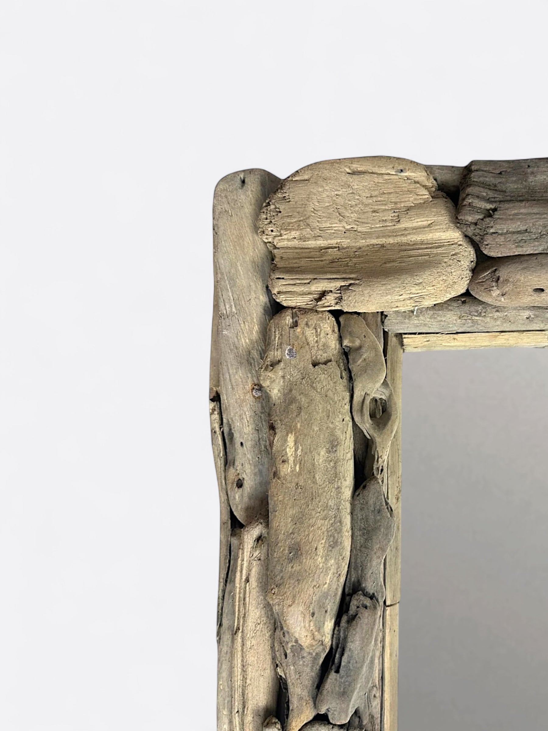 Miroir artisanal en bois flotté - Minum L