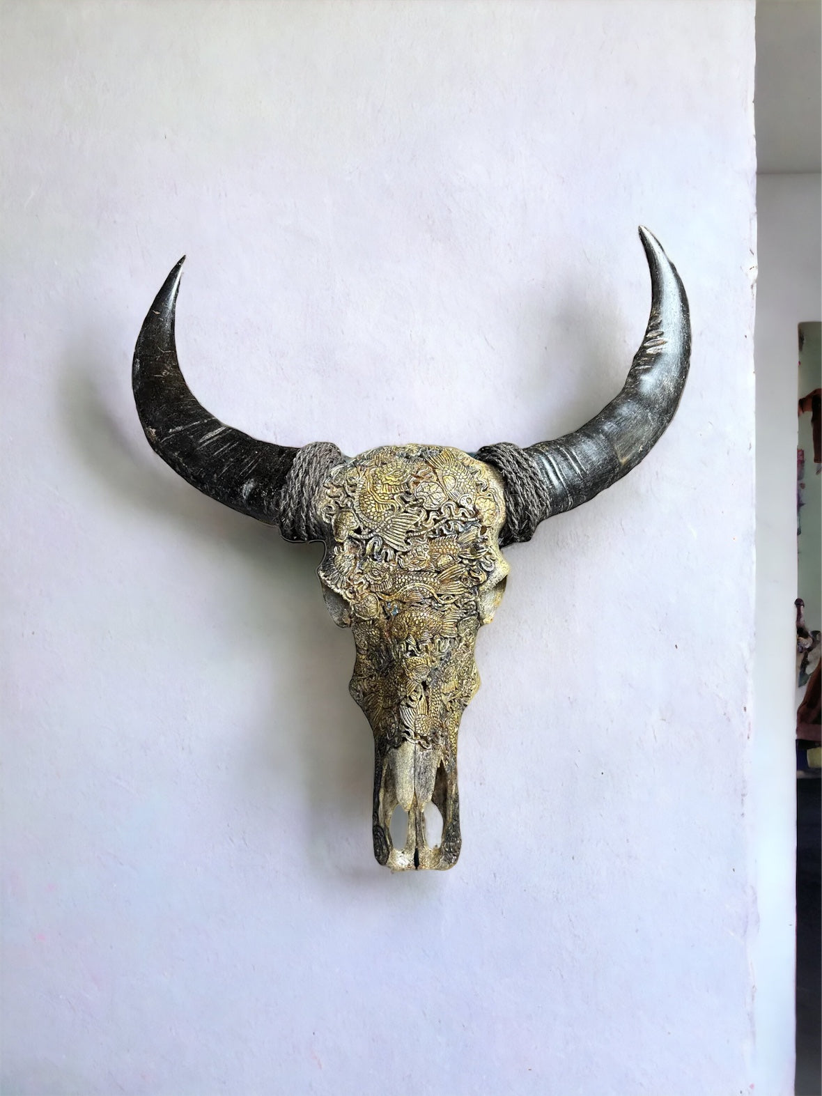 COKOHA Crâne de buffle sculpté - Bilih koi