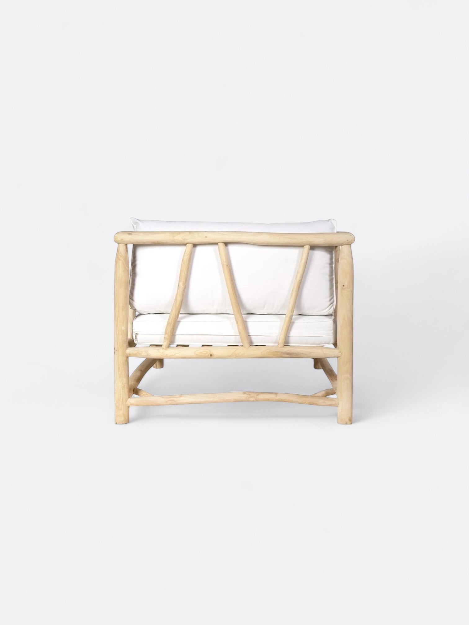 Fauteuil en Teck - Jernih blanc