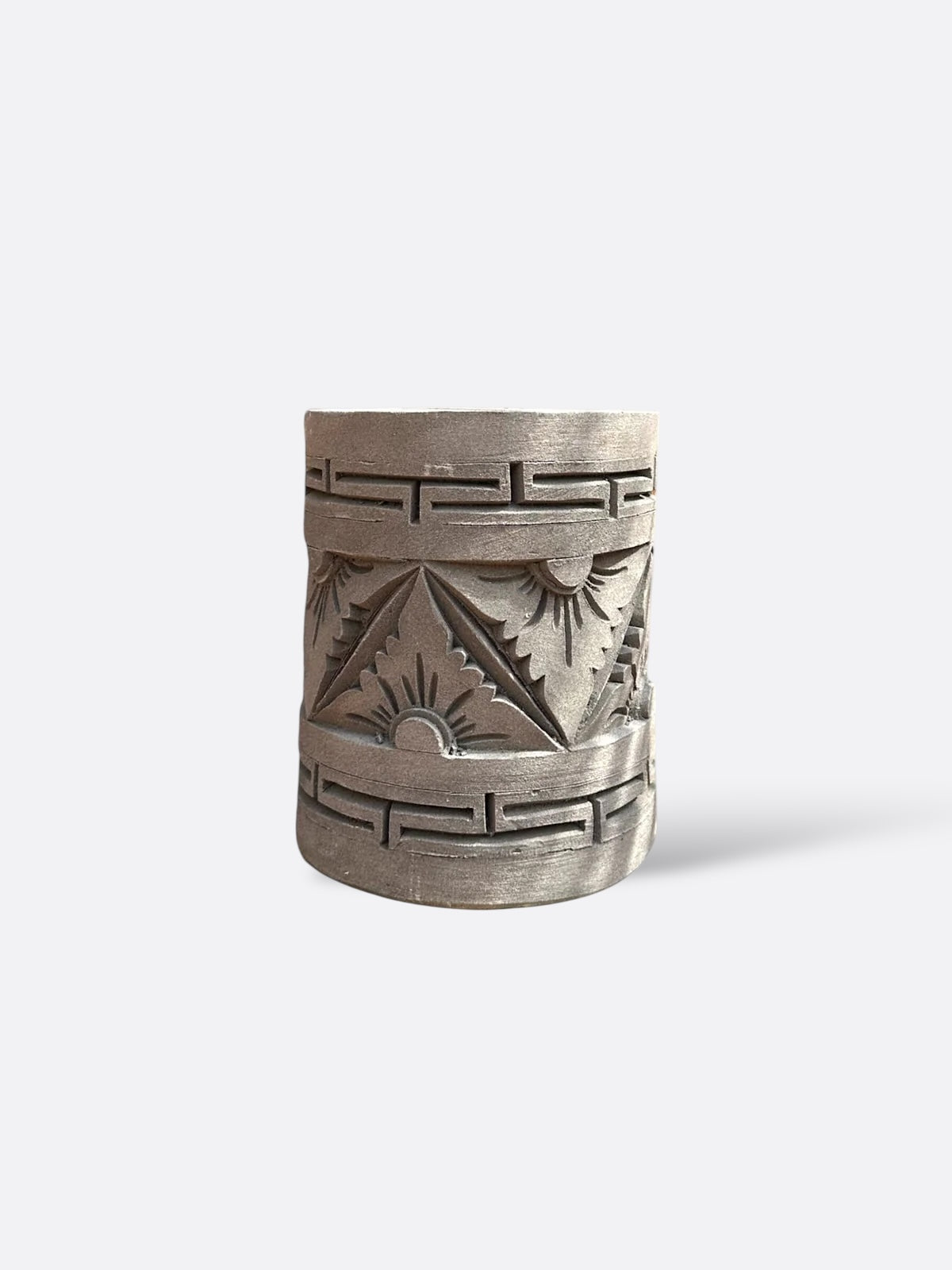 Parasol artisanal en coton imperméable et teck – Matahari bleu