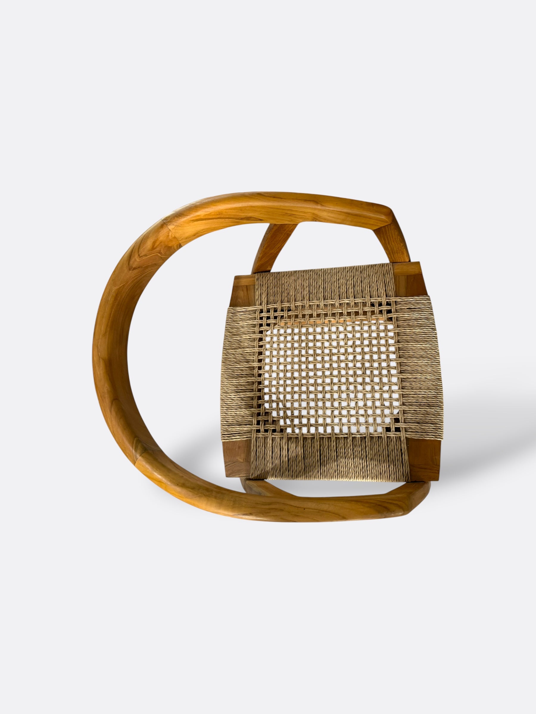 Chaise en teck et cannage en rotin - Kally