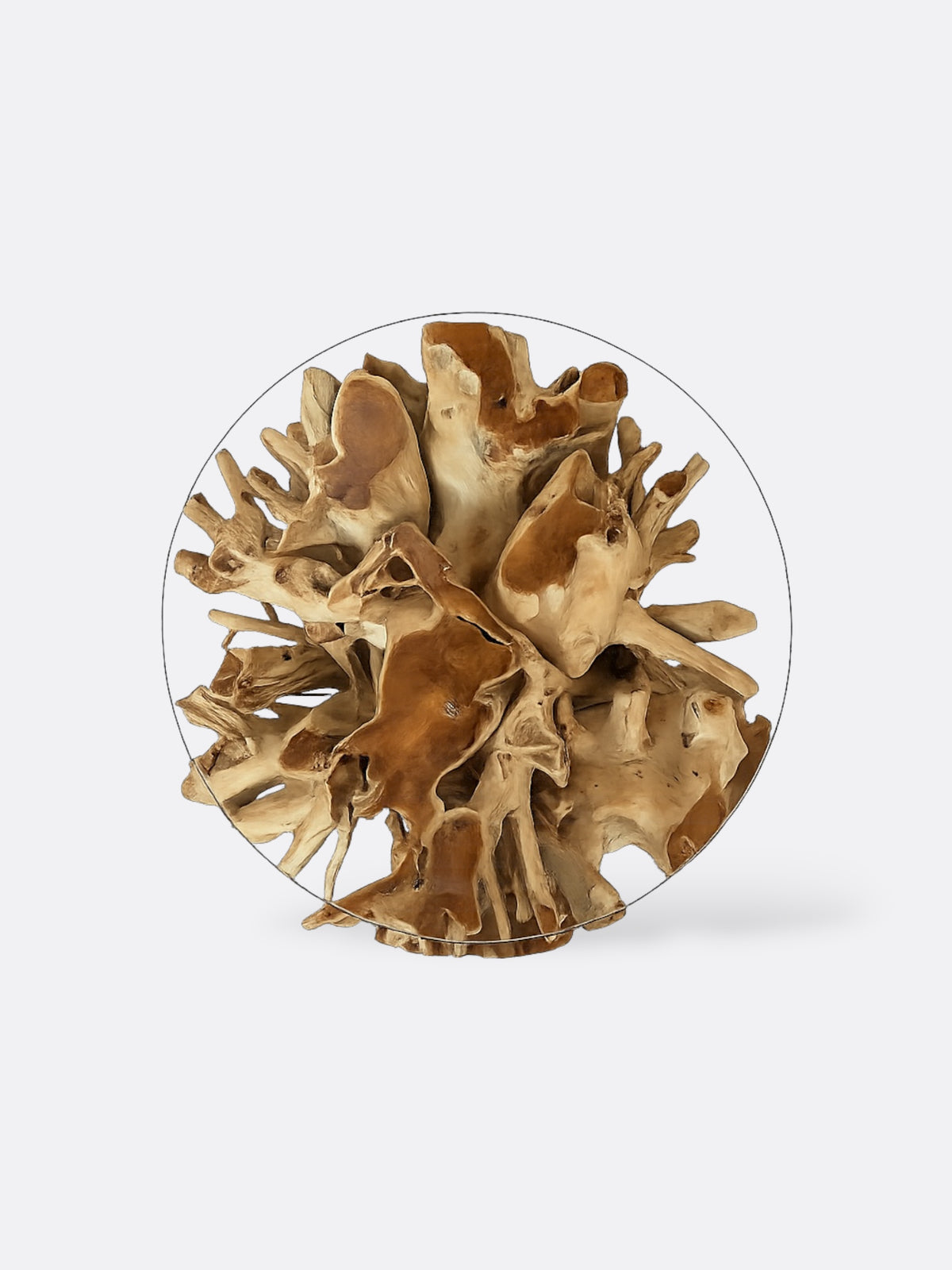 Table basse ronde en Bois de Teck