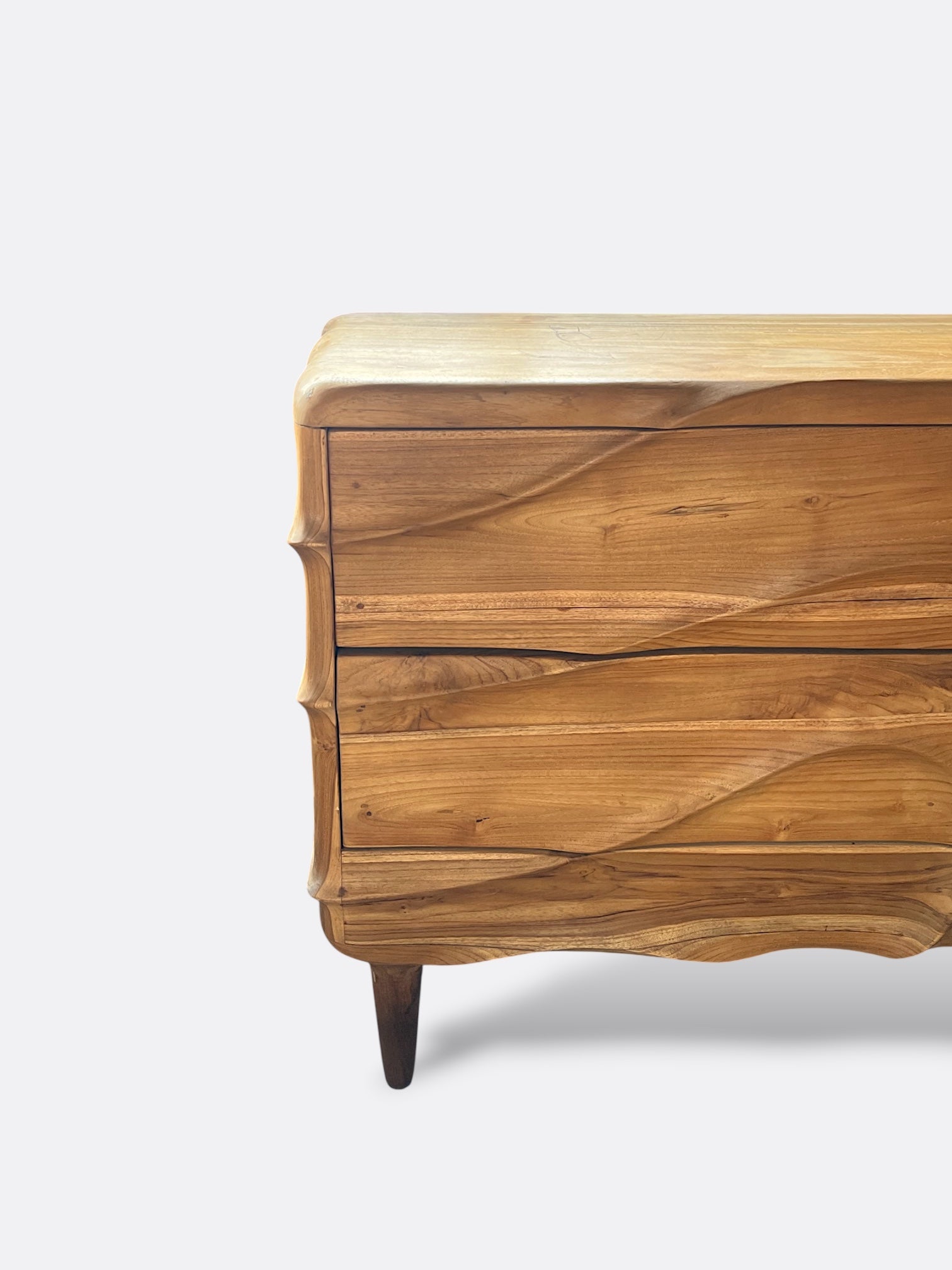 Commode en Bois de Teck sculpté - Billih