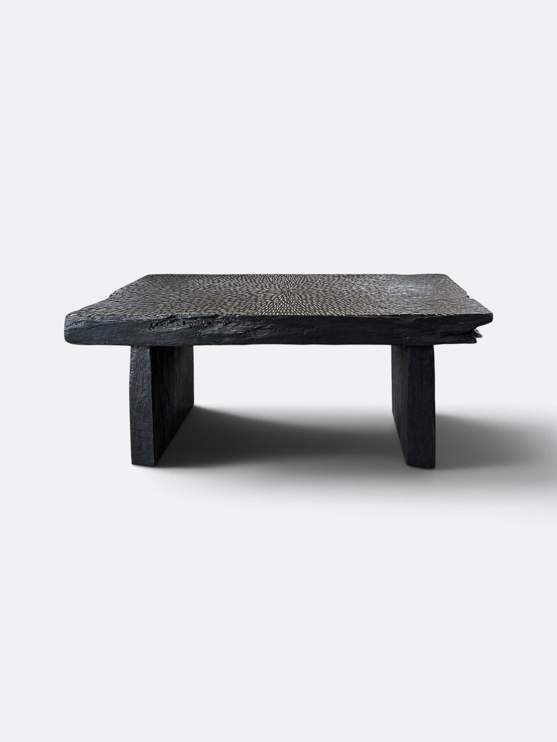 Table basse noire en bois de Teck - Jawat