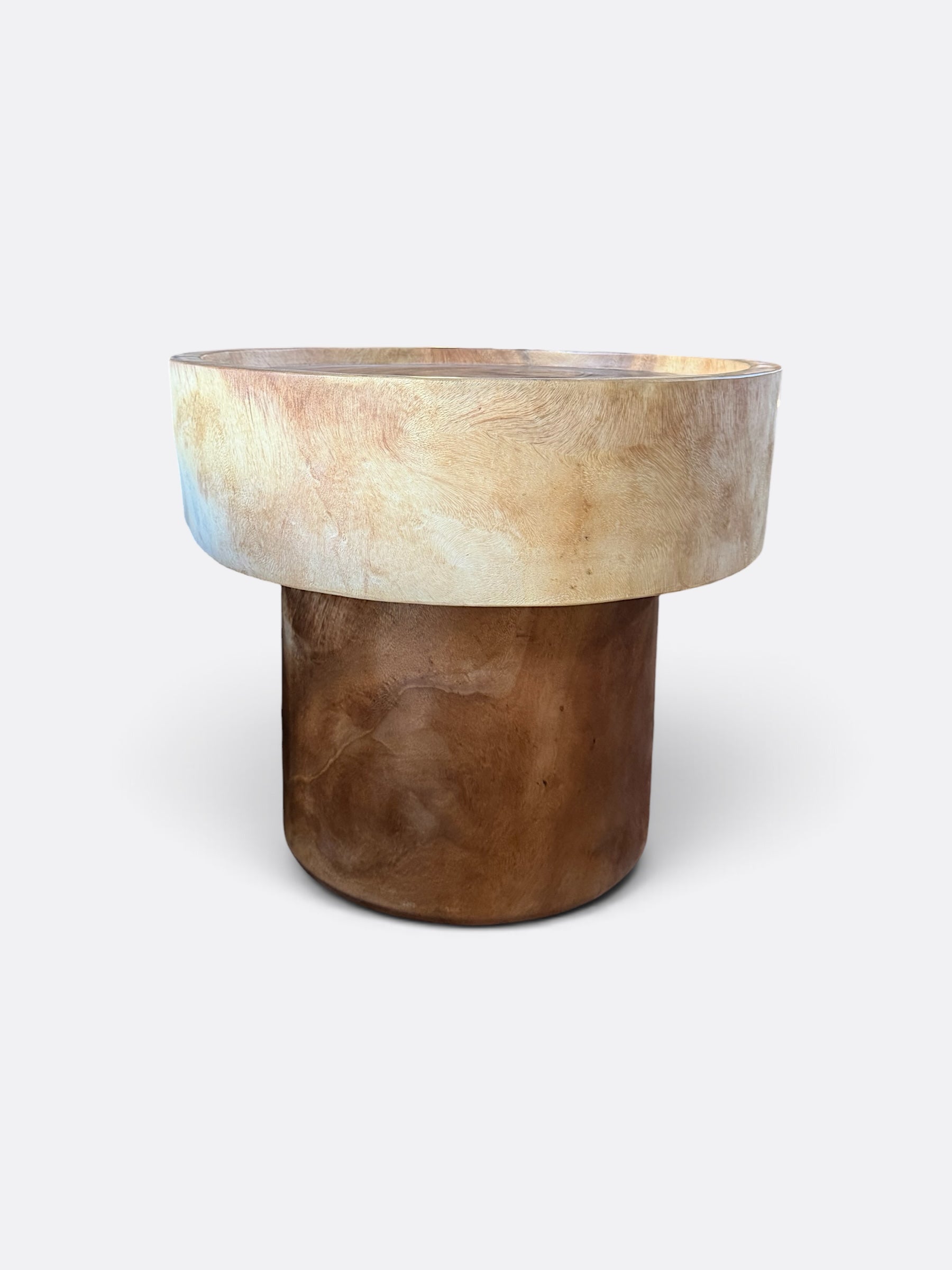 Table basse bicolore en Teck massif - Lya
