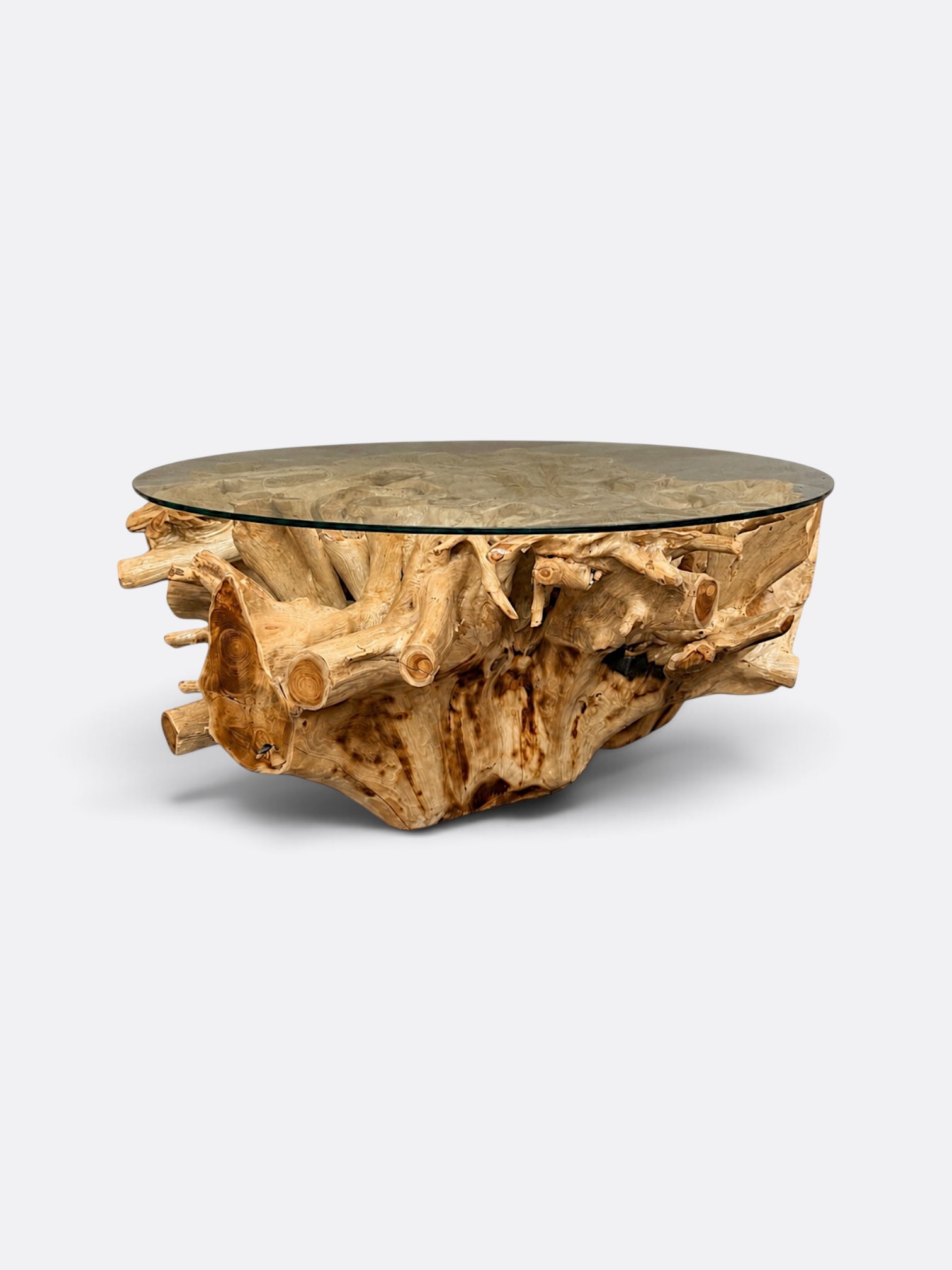 Table basse ronde en Bois de Teck