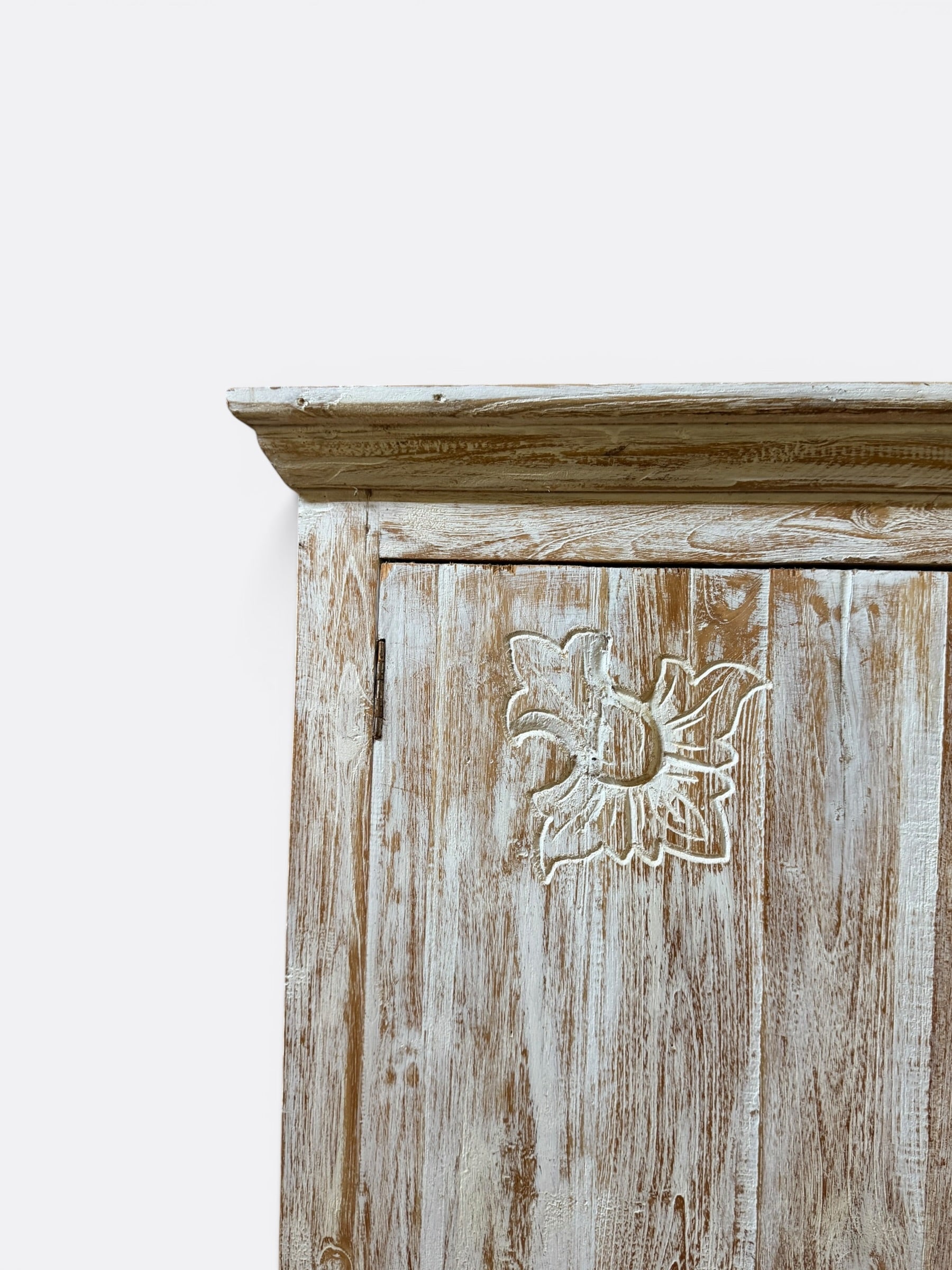 Armoire artisanale en teck blanchi – Bumi