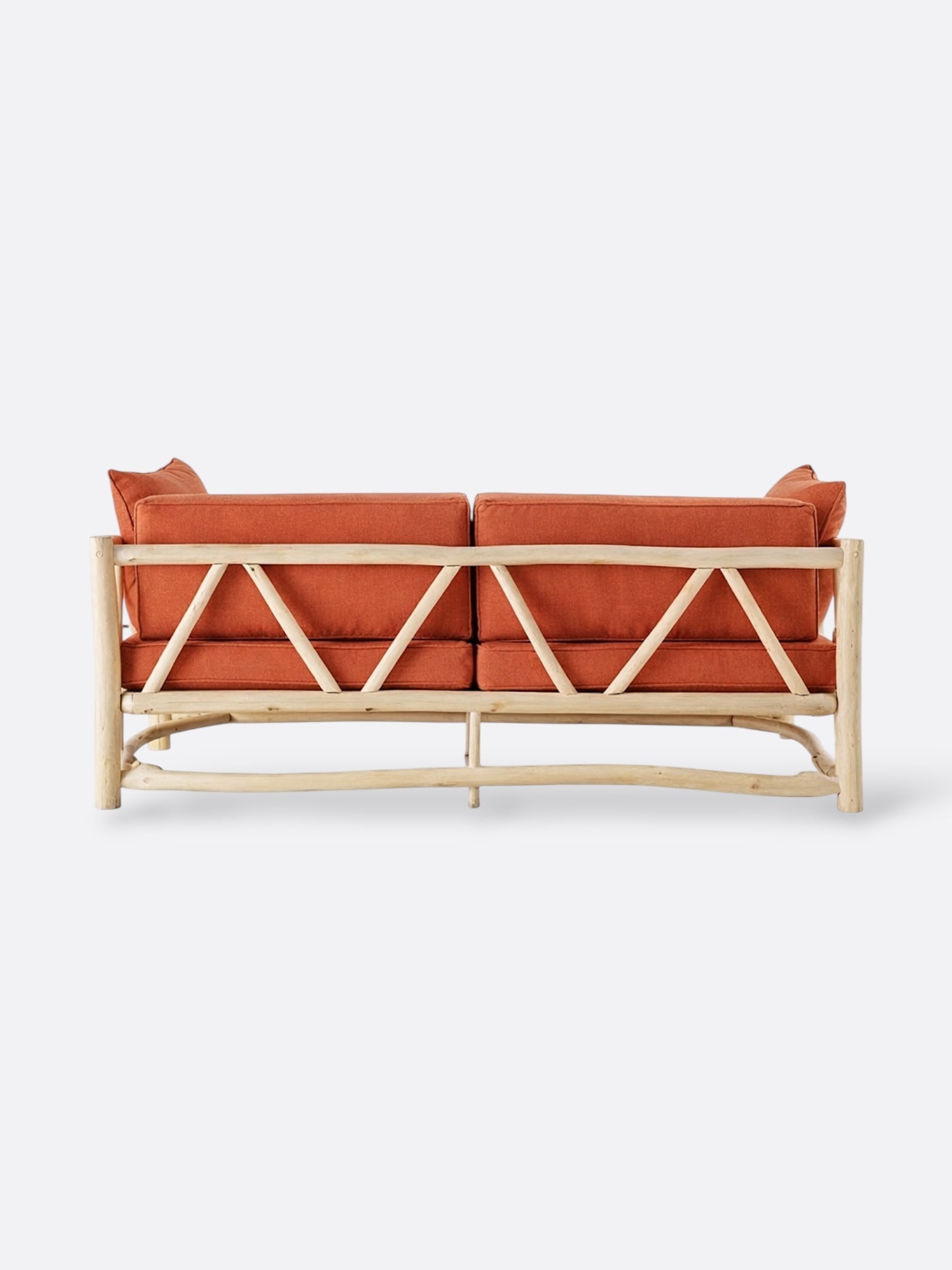 Canapé Santai terracotta - vue de côté