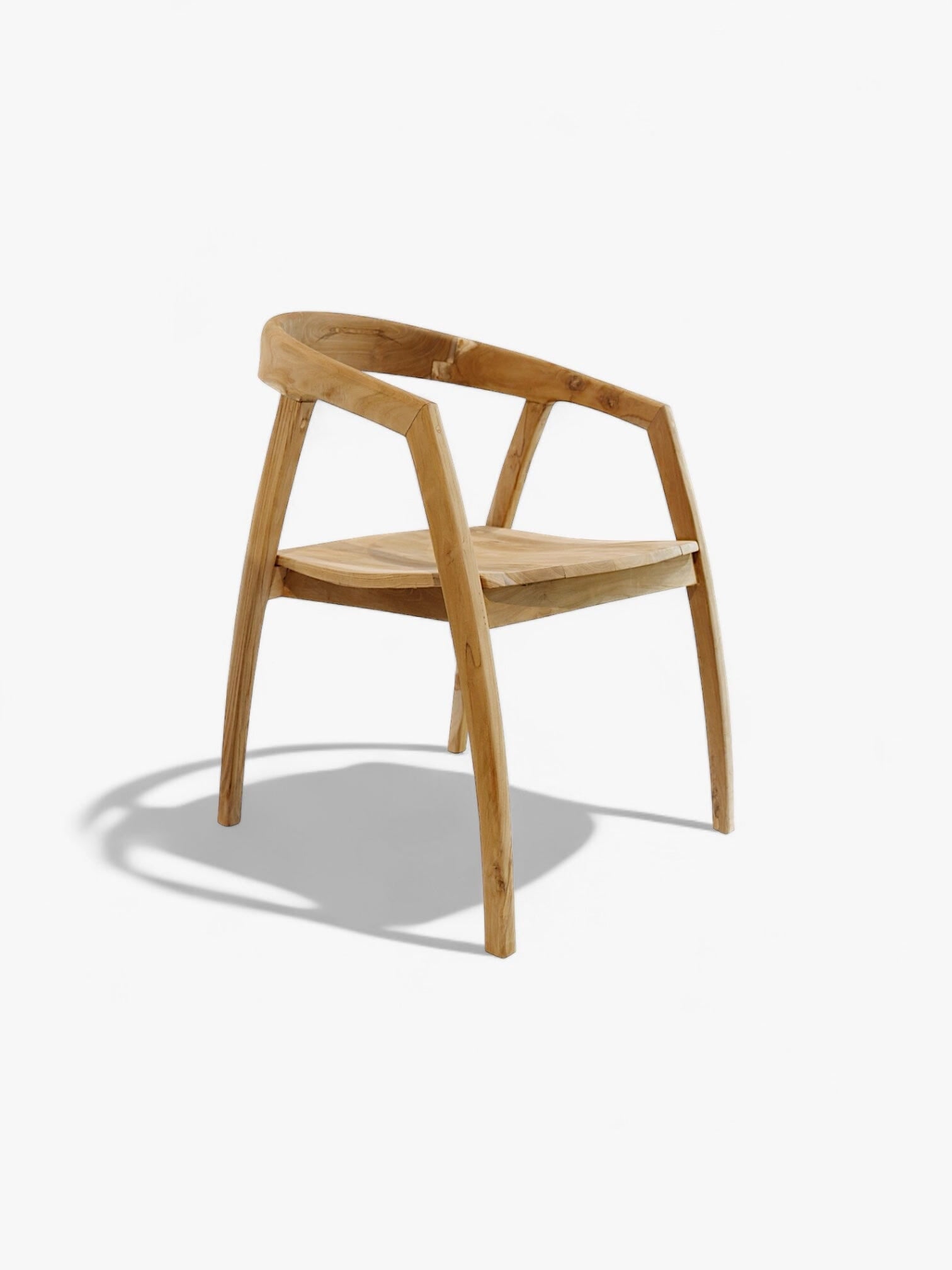Chaise Amy en teck massif artisanale de Bali